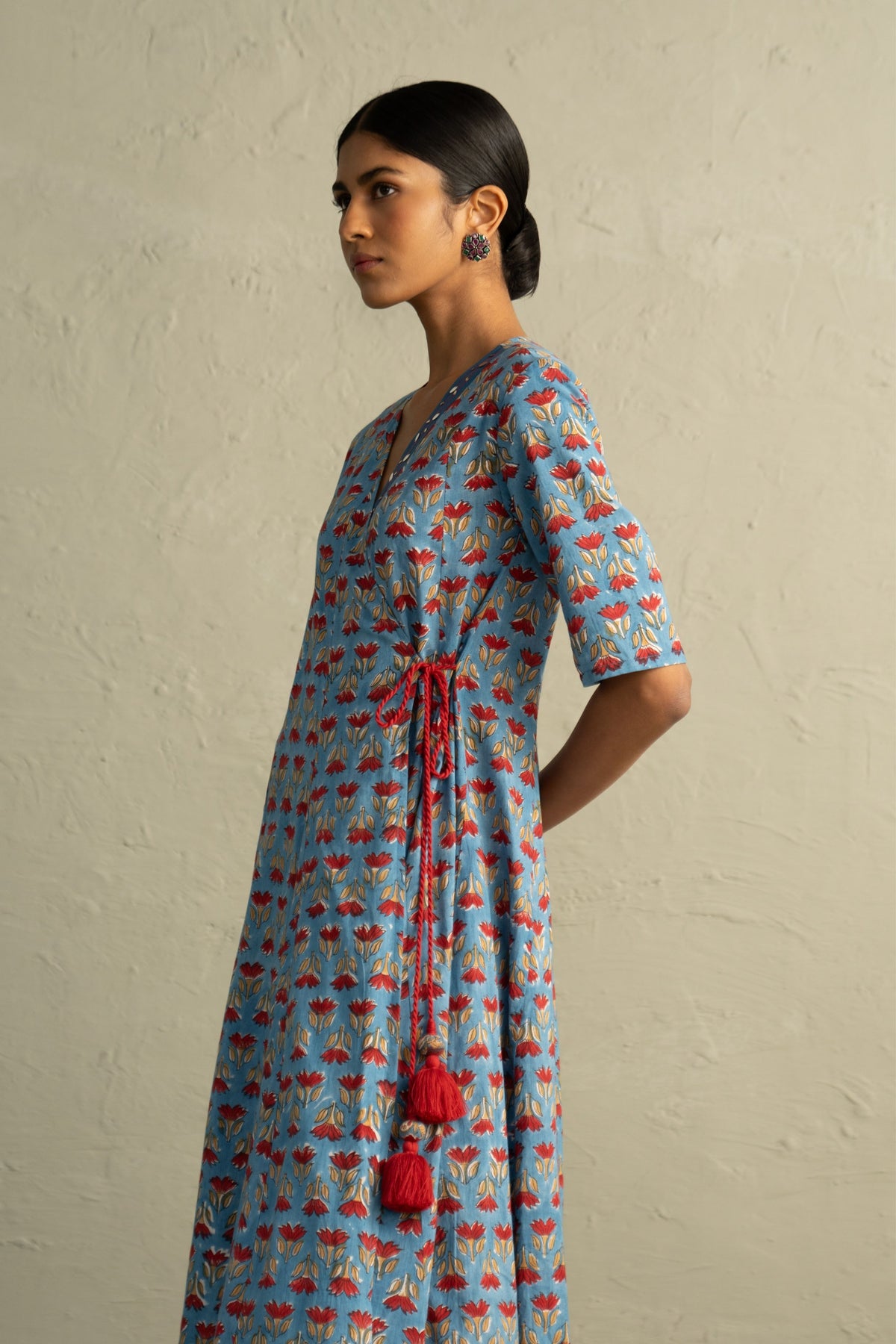 Blue Wrap Around Dress