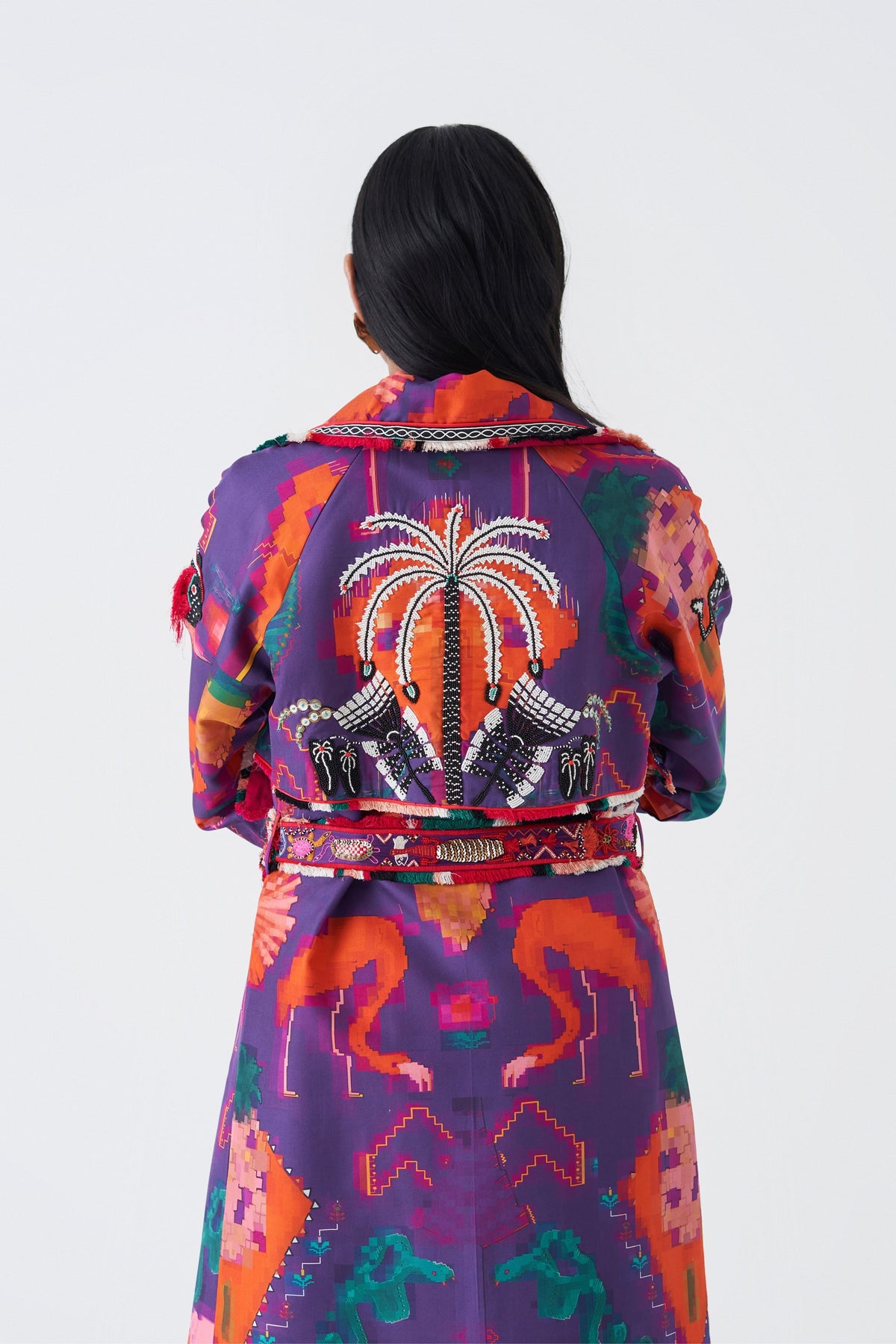 Oaxaca Morado Structured Long Trench