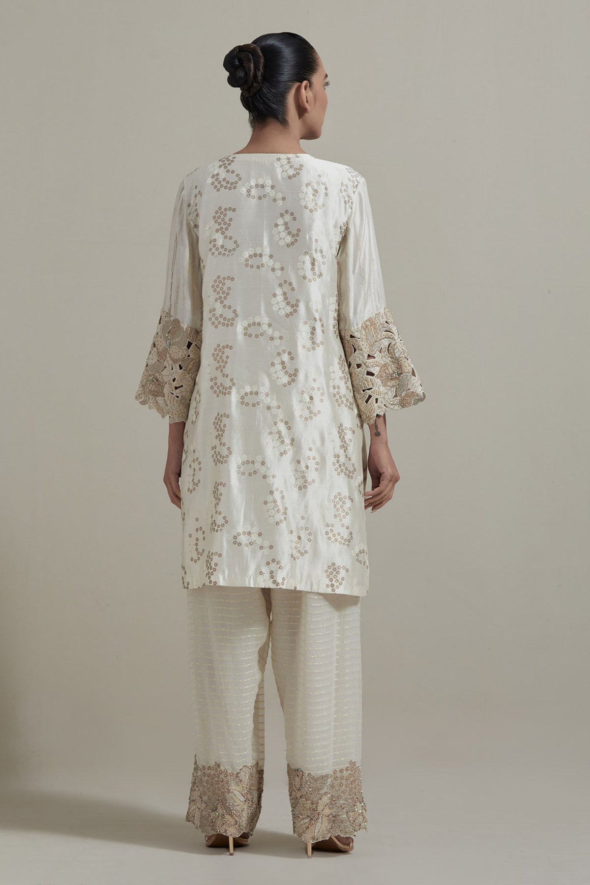 Ivory Cutwork Kurta Set