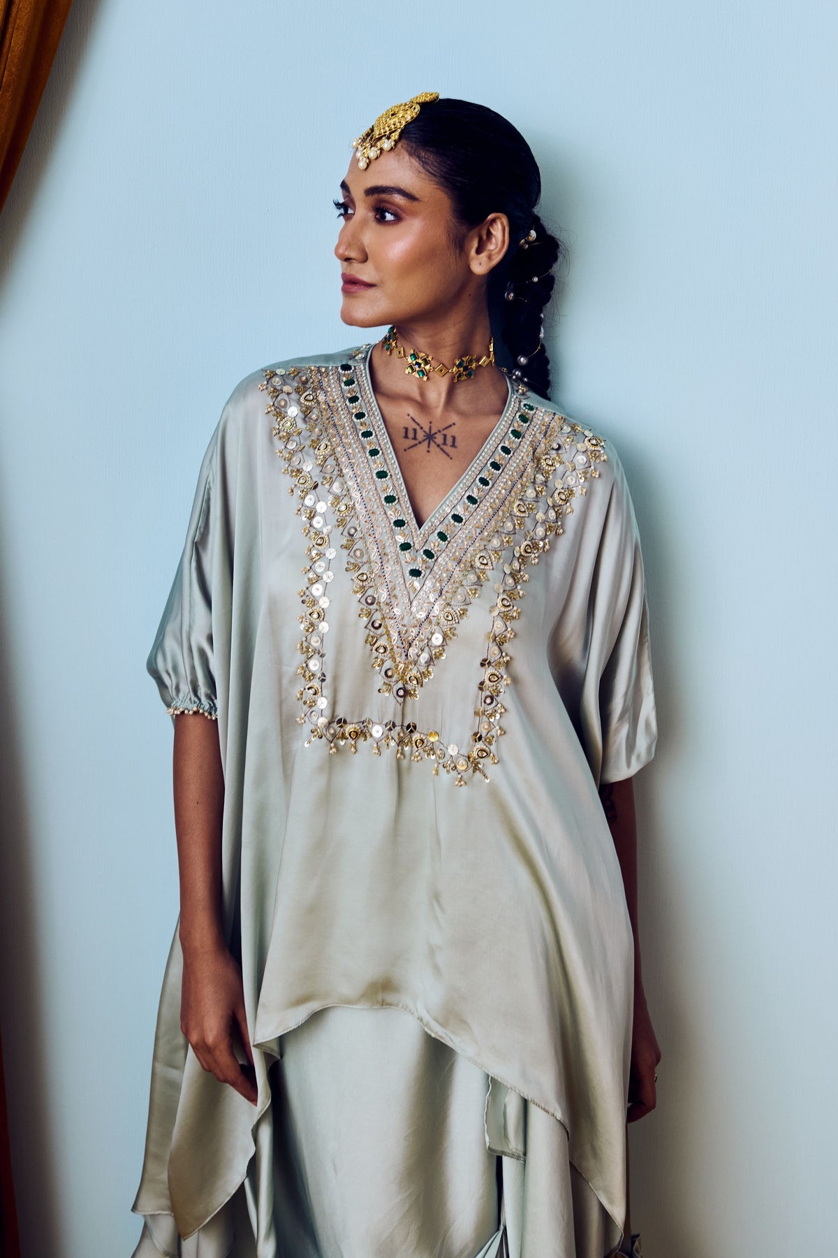 Maia Sage Green Tunic Set
