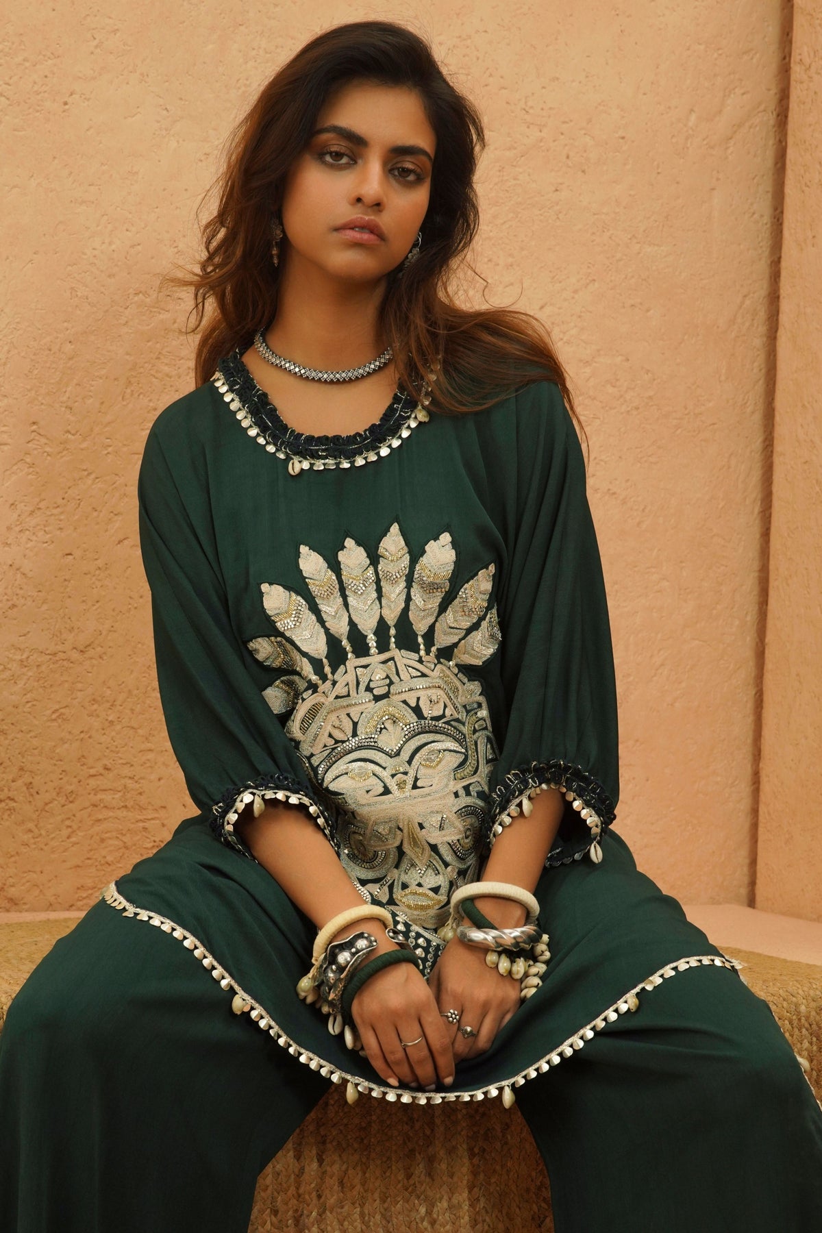 Lina Embellished Mask Co-ord Set