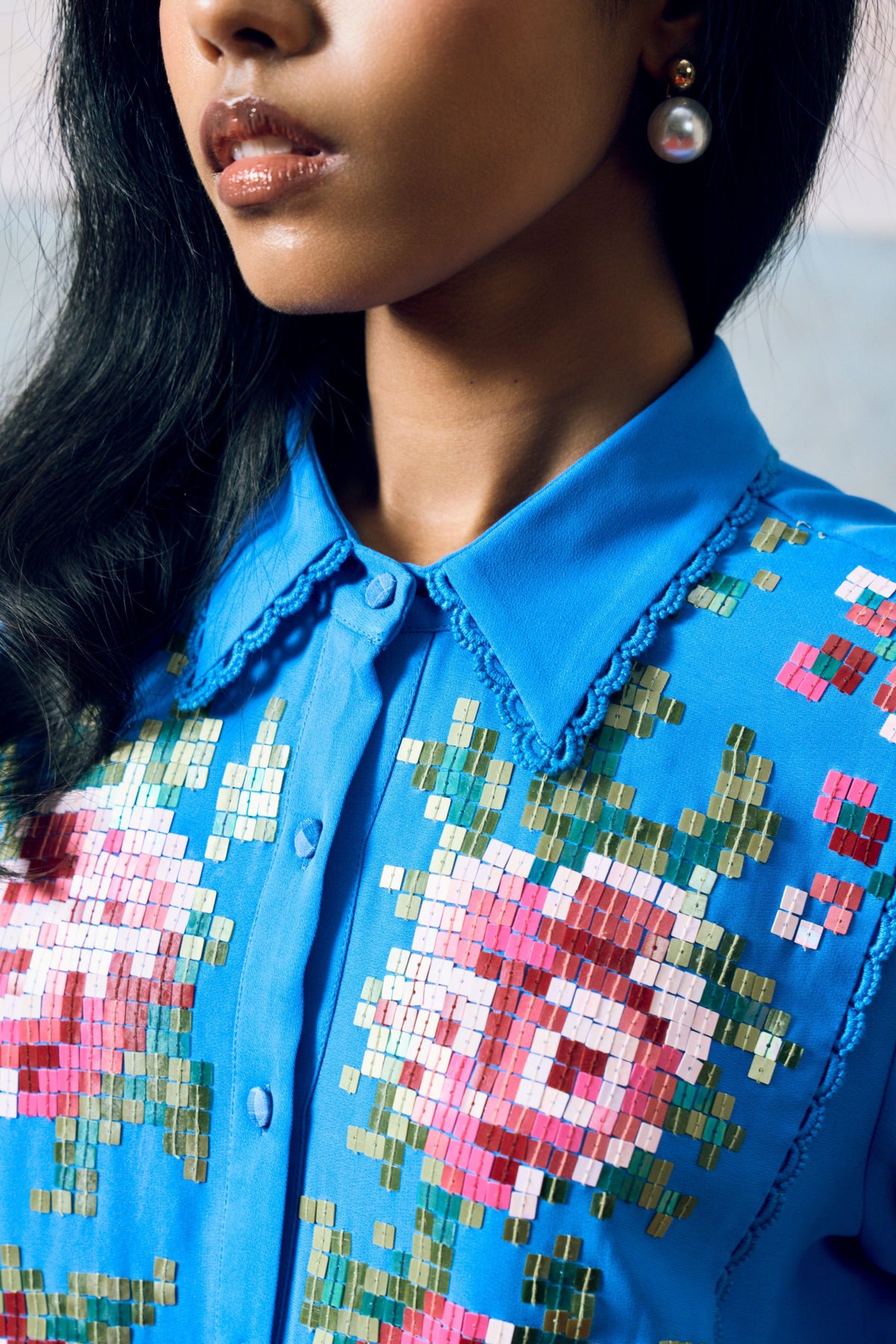 Ponza Shirt Dress Blue