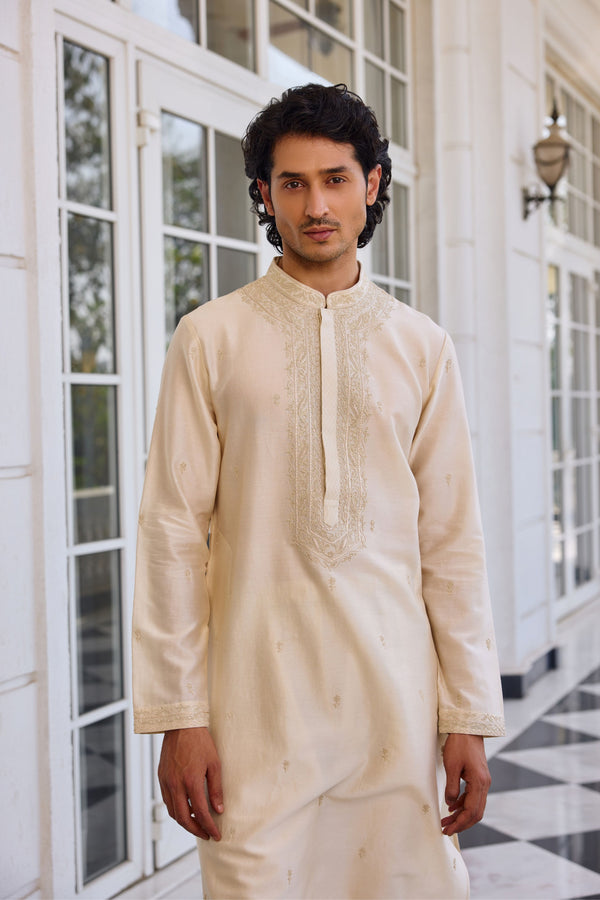 Kalista Menswear - Ayaaz Embroidered Kurta Set - Elahe