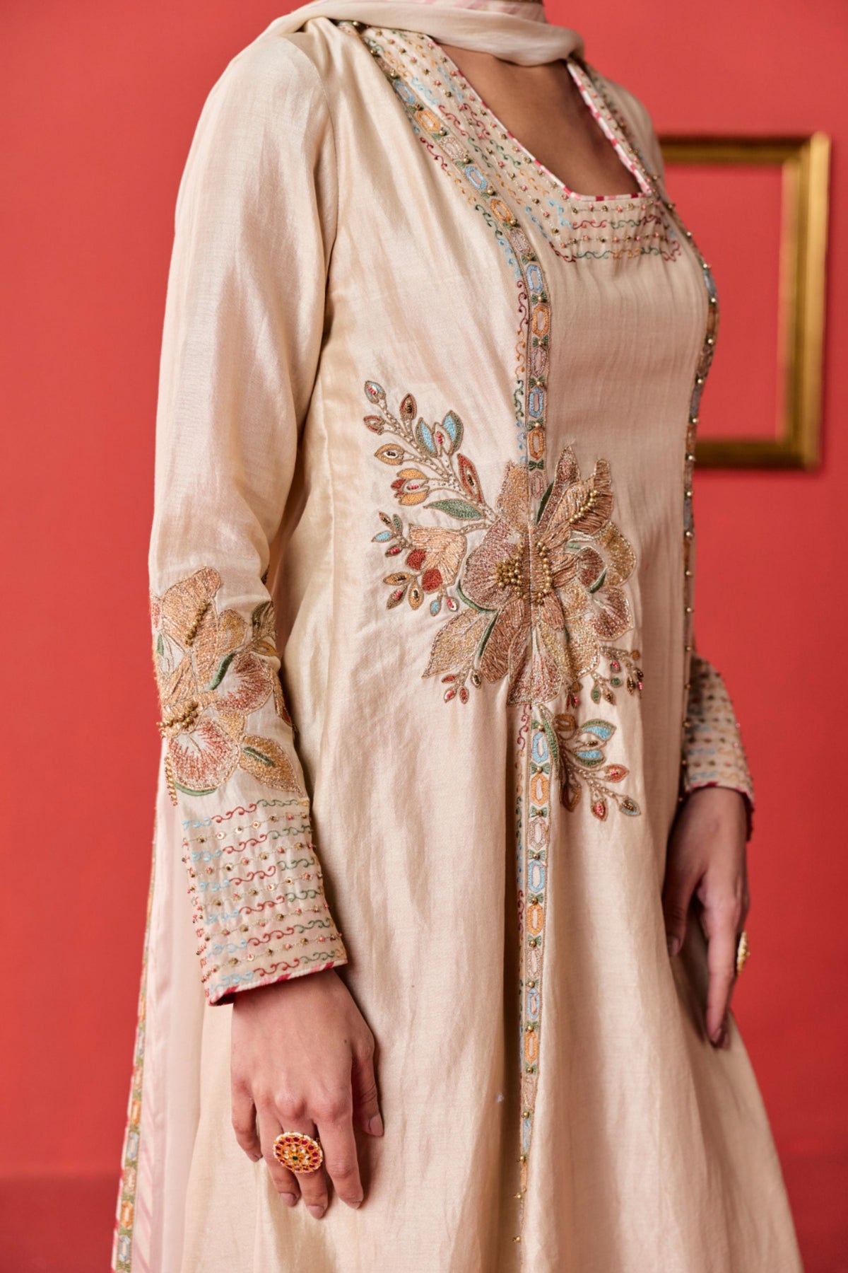 Gori  Tussar  Kurta Set