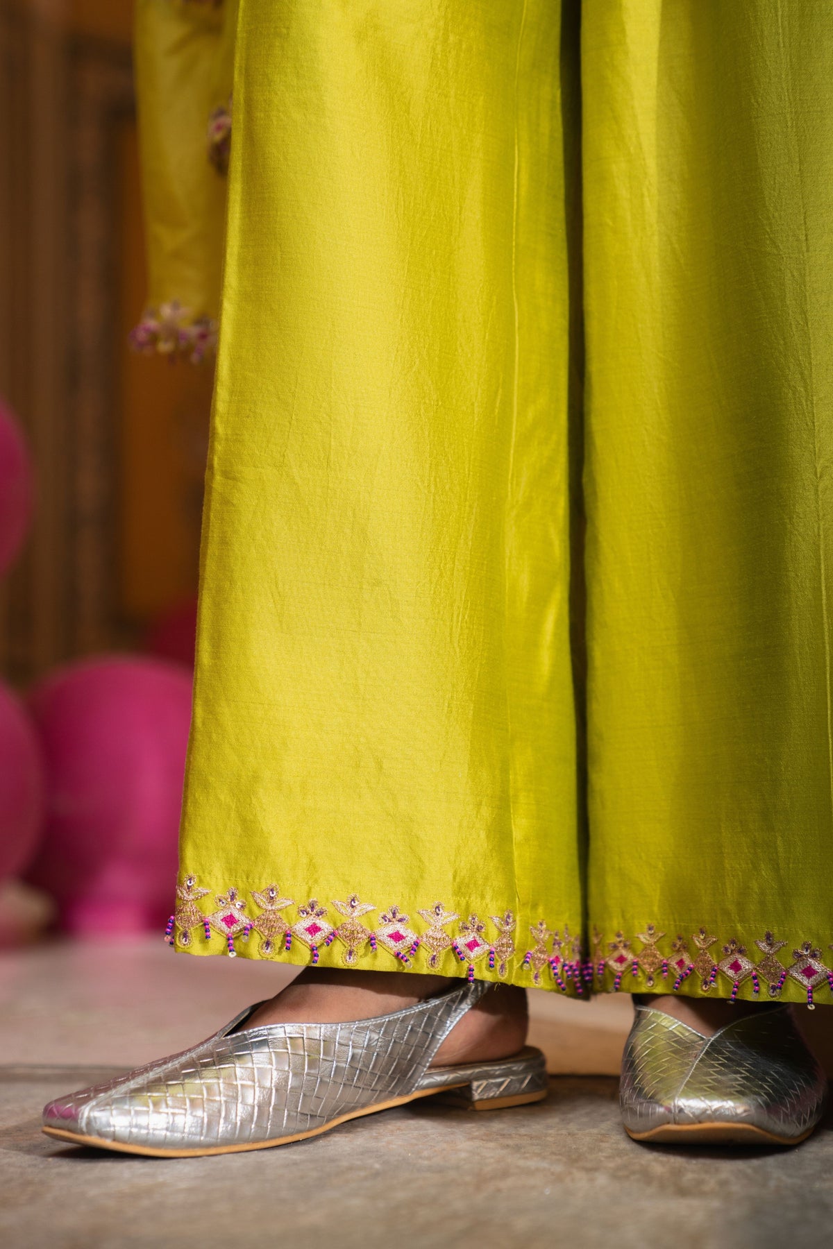 Long Panel Kurta Set