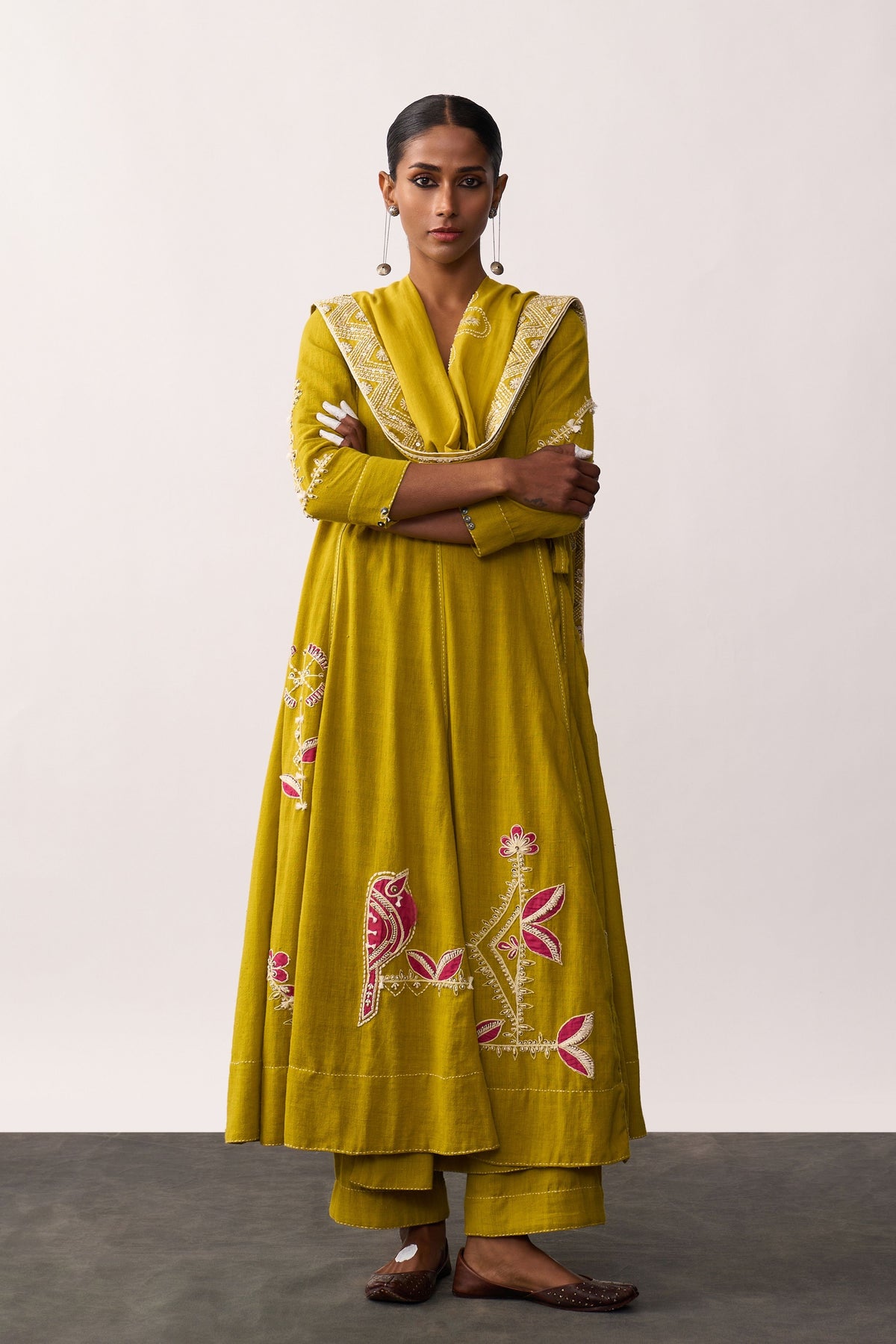 Kittur Rani Yellow Dupatta