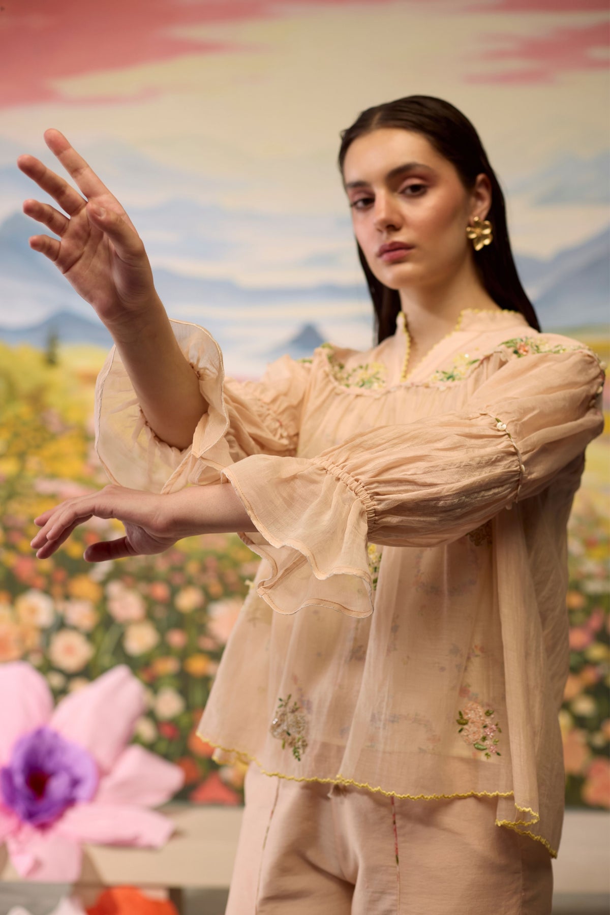 Sorbret Embroidered Top