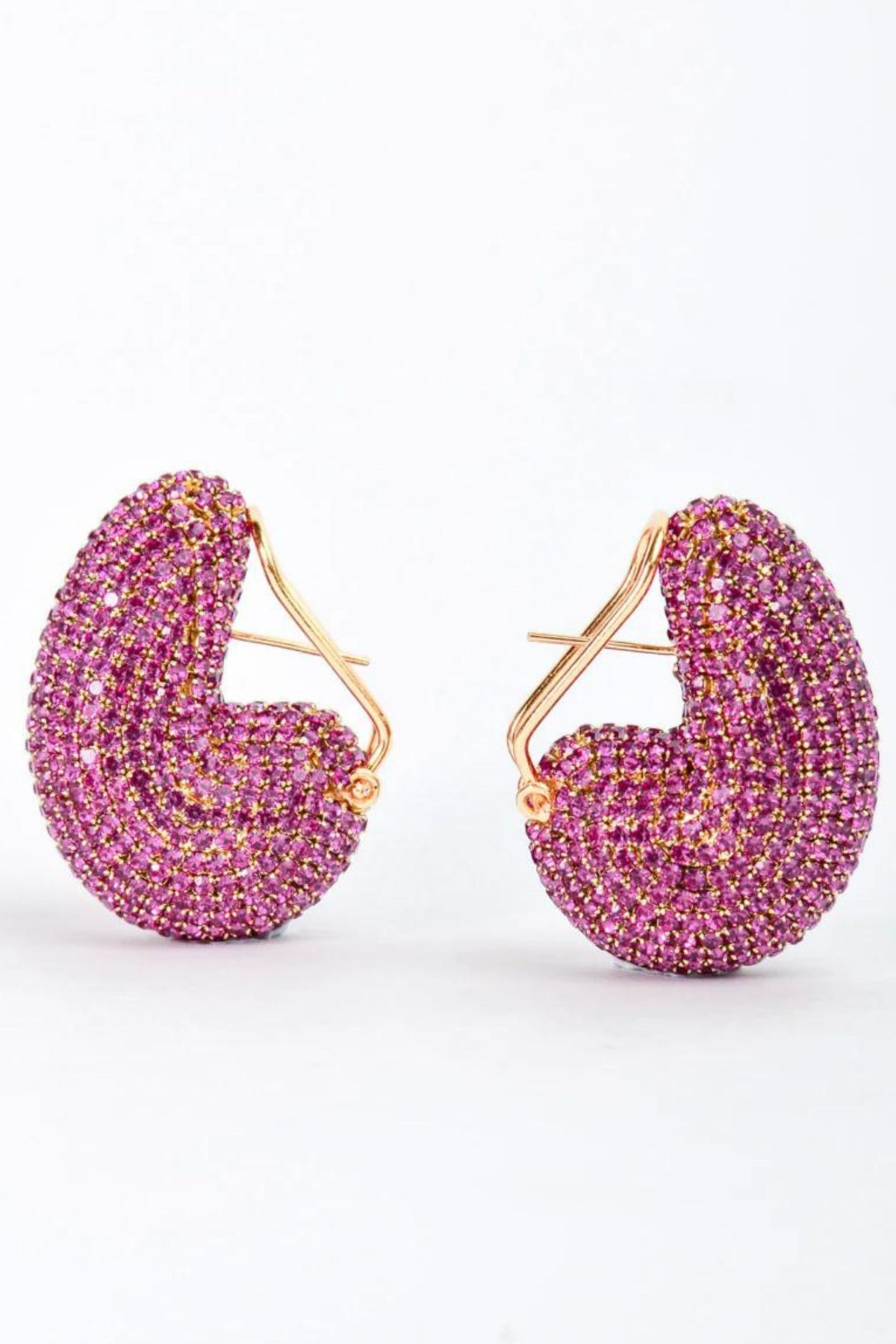 Kaju Earrings In Hot Pink