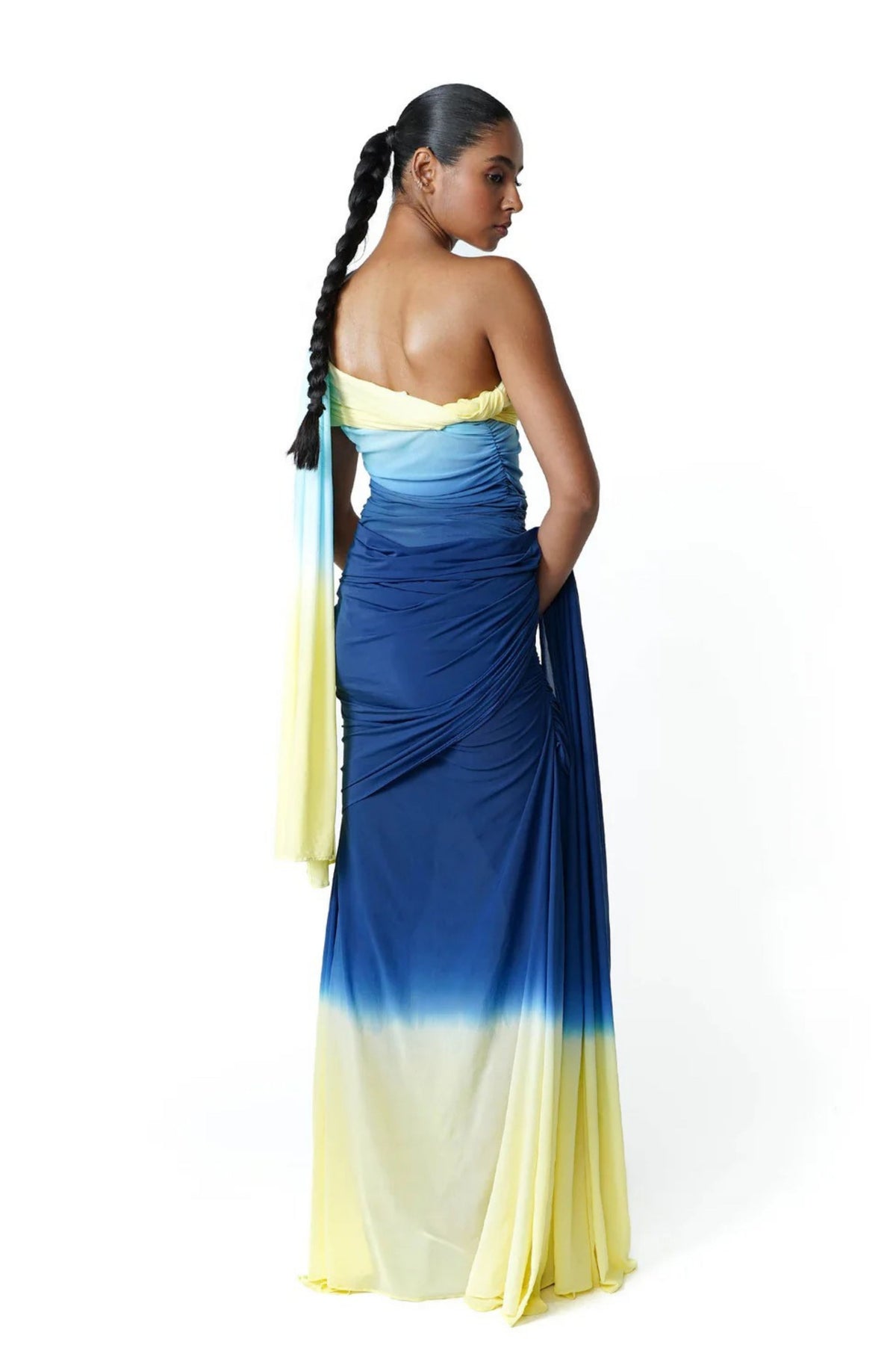 Blue Hues Saree Dress