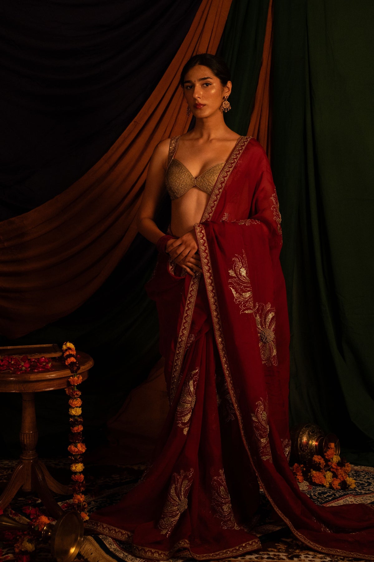 Rakt Prabha Saree Set