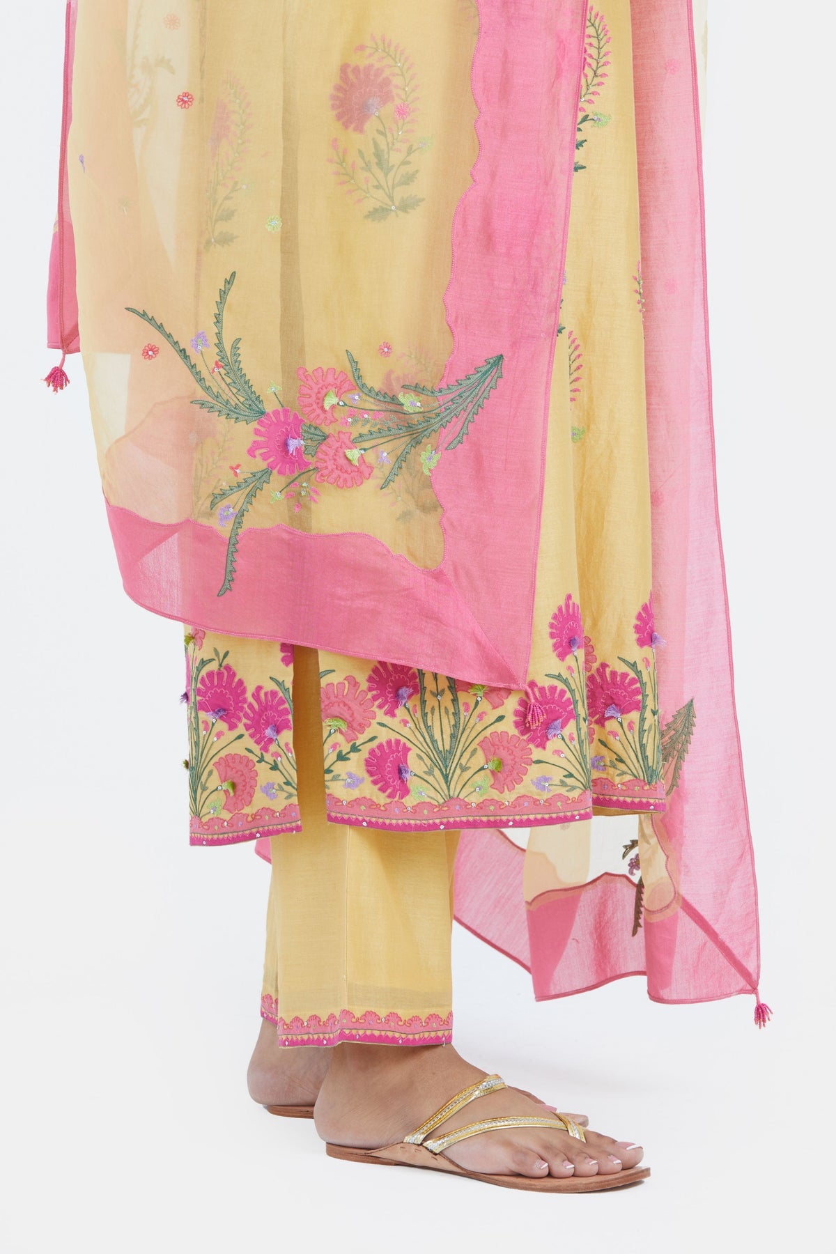 Yellow Straight Kurta Set