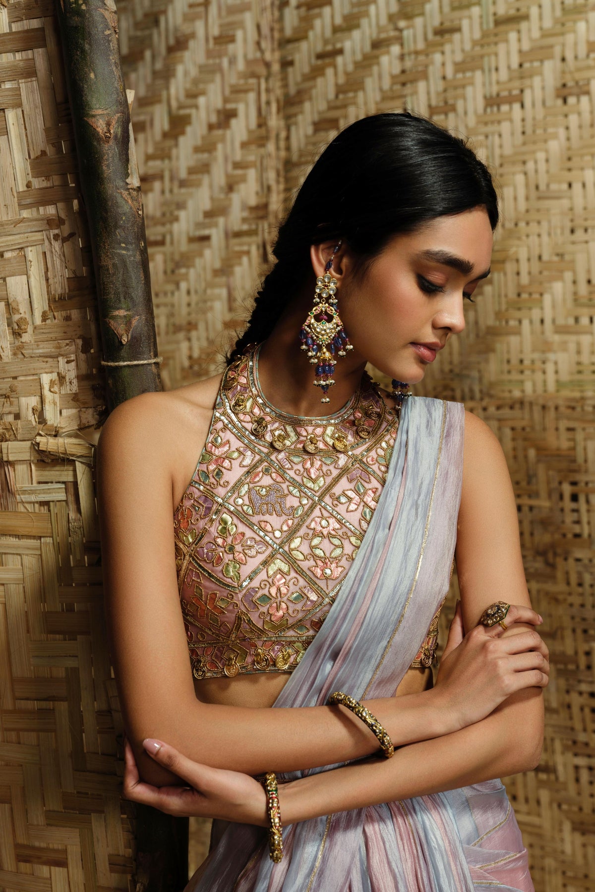 Lishak Draped Saree Set