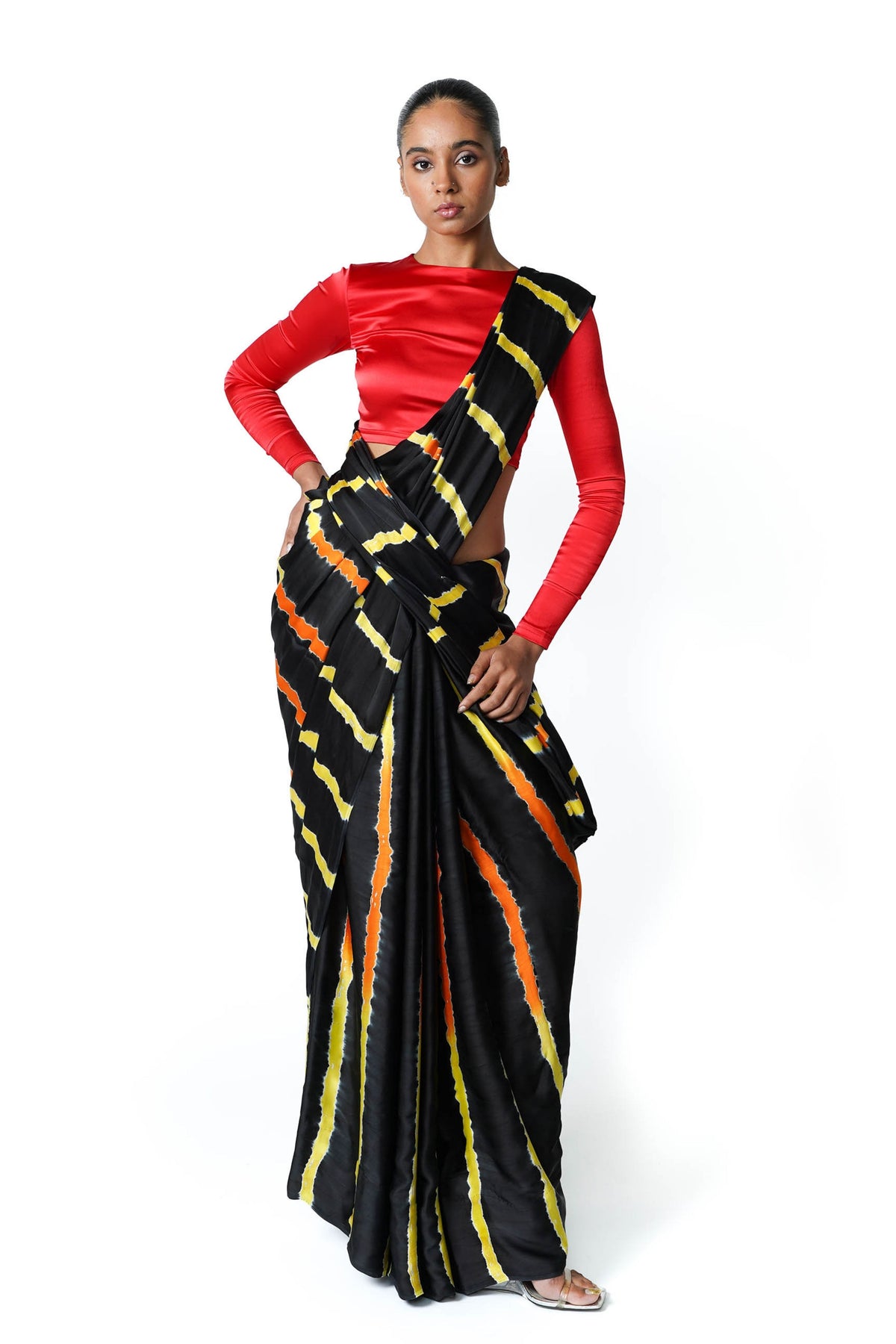 Lava Tie Dye Saree