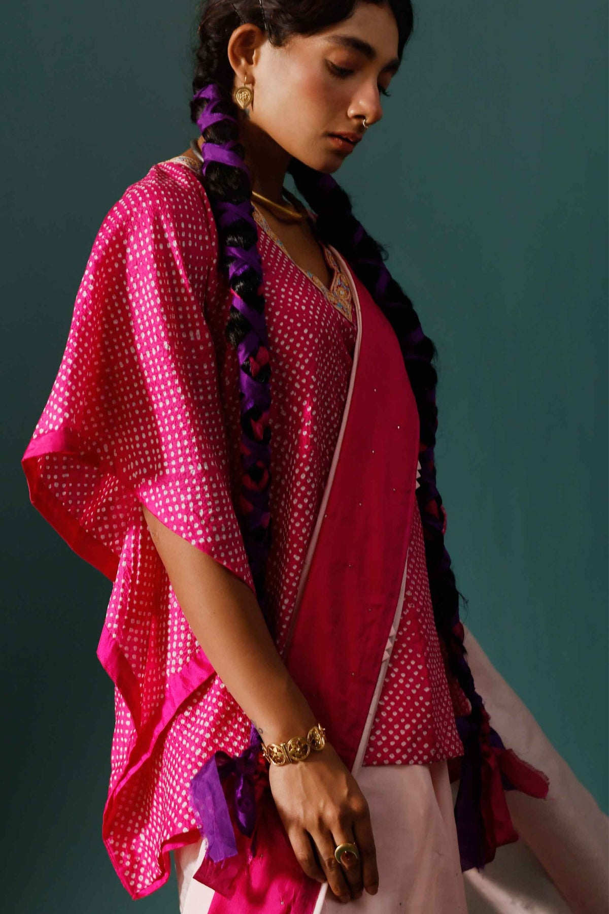 Pink Haze Saree Set