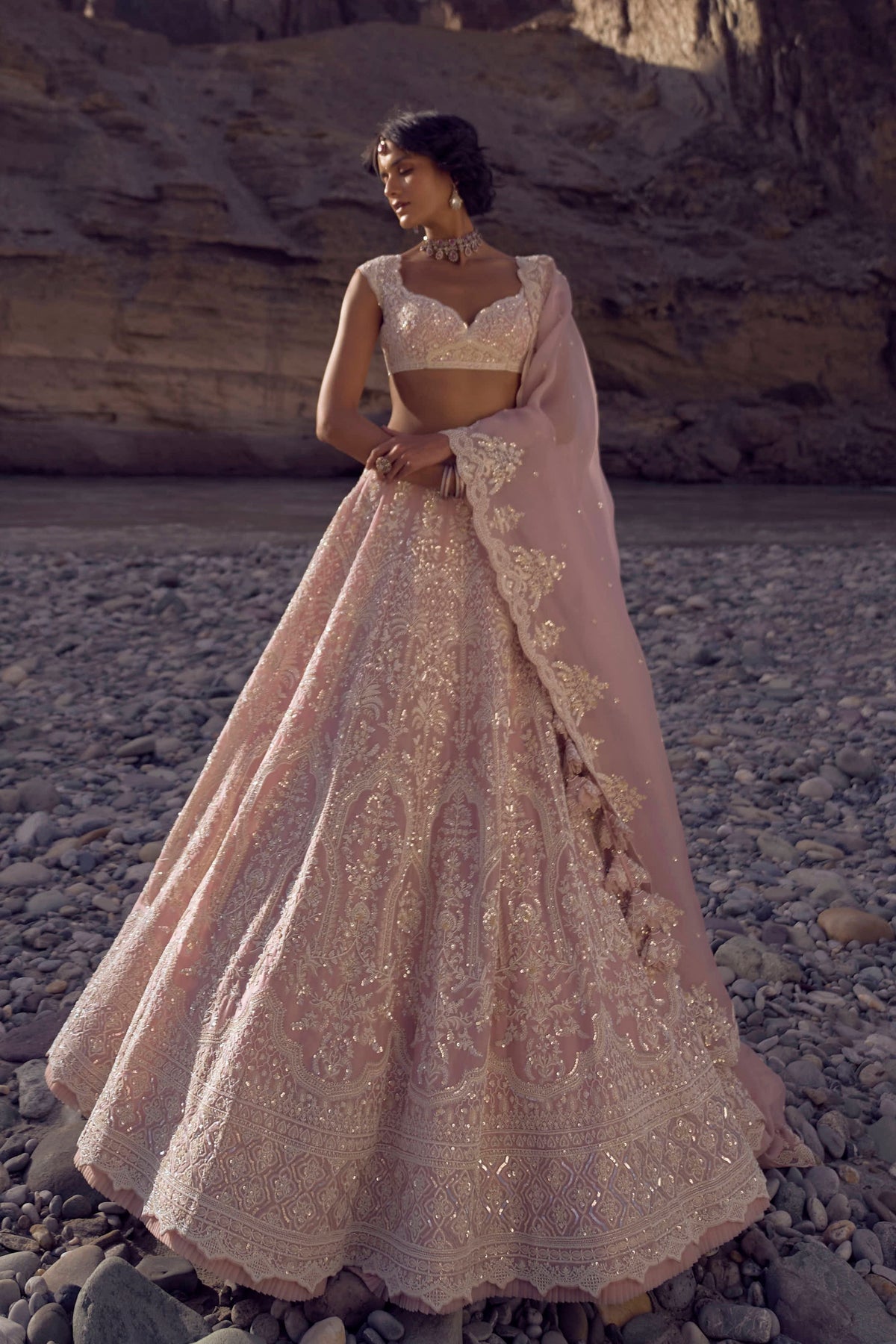 Palm Tree Lehenga Set