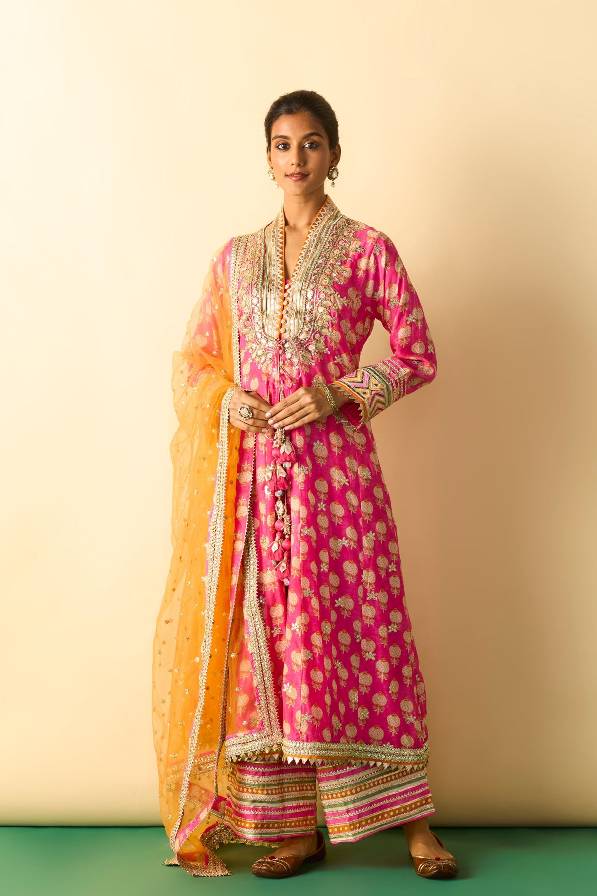 Binita Pink Anarkali Set