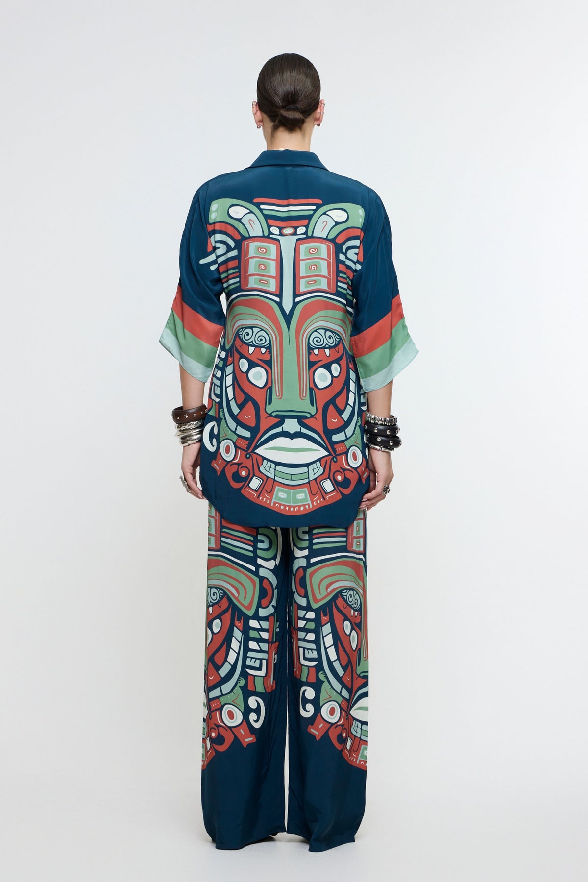 Midnight Blue Mask Co-ord Set