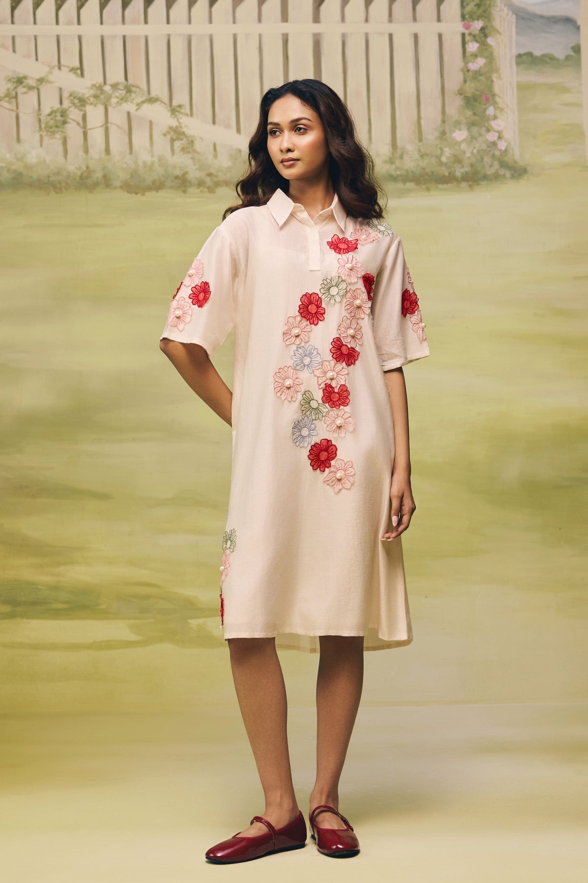 Petal Dust Soft Short Dress