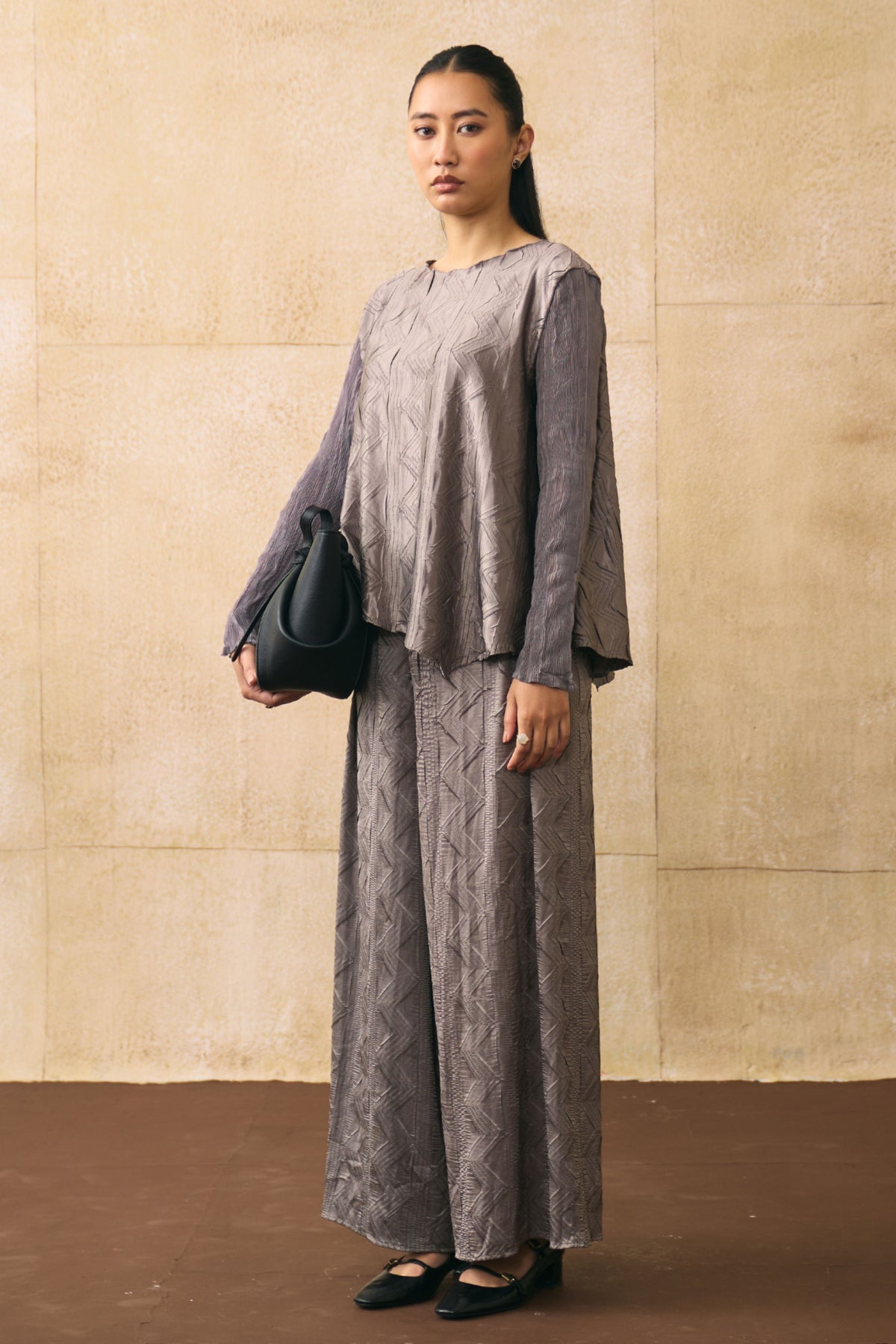 Grey Elina Co-ord Set
