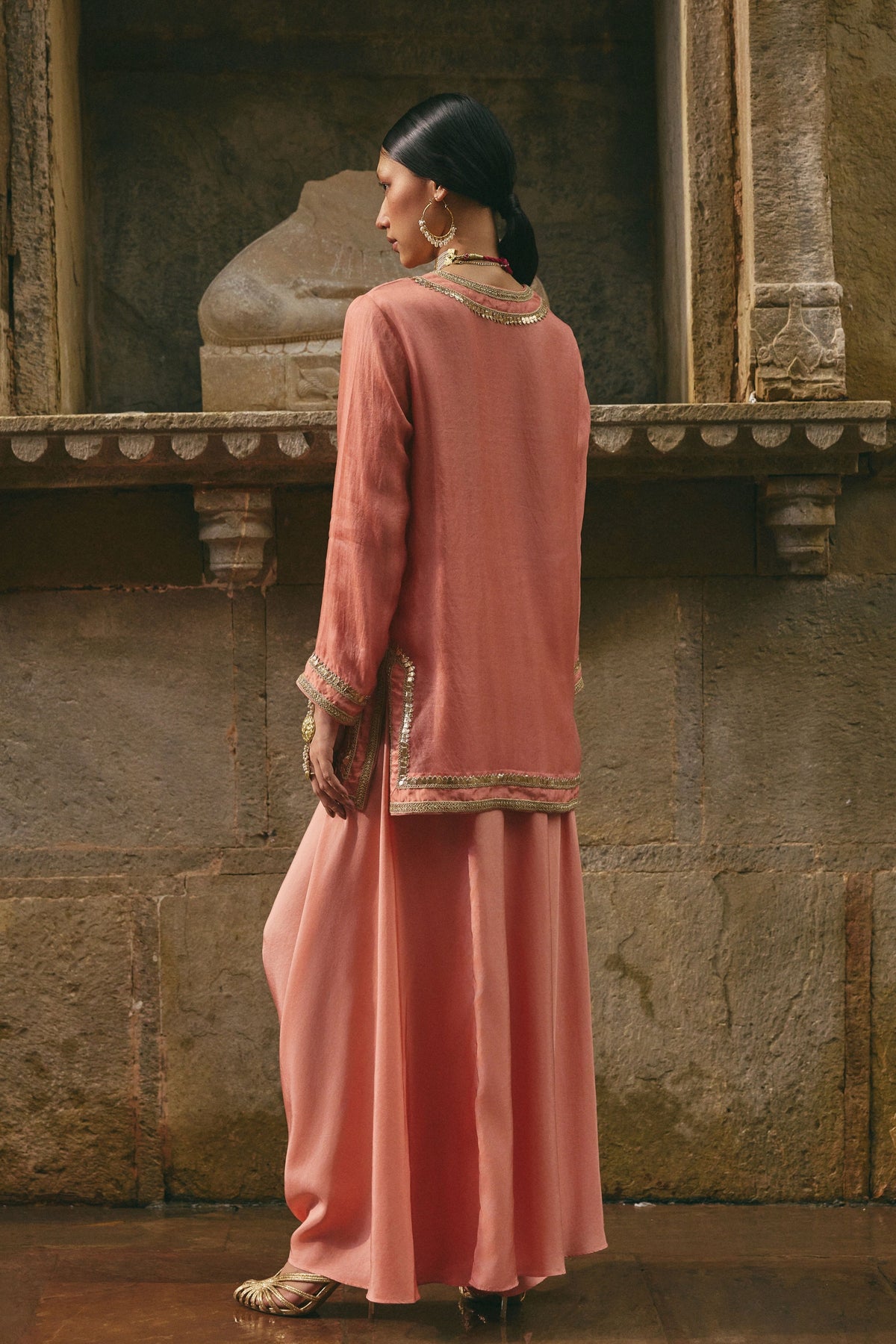Dhoti &amp; Short Kurta Set