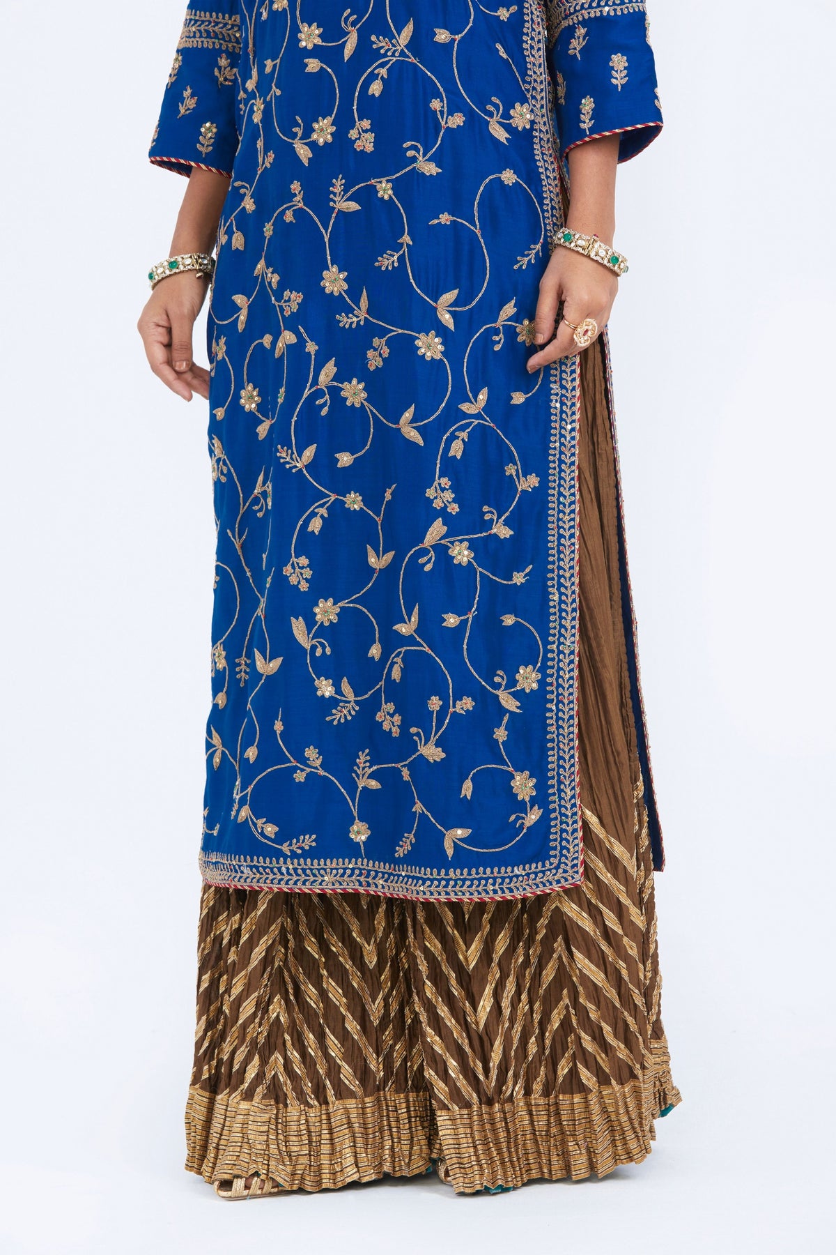 Blue Chelsea Sharara Set
