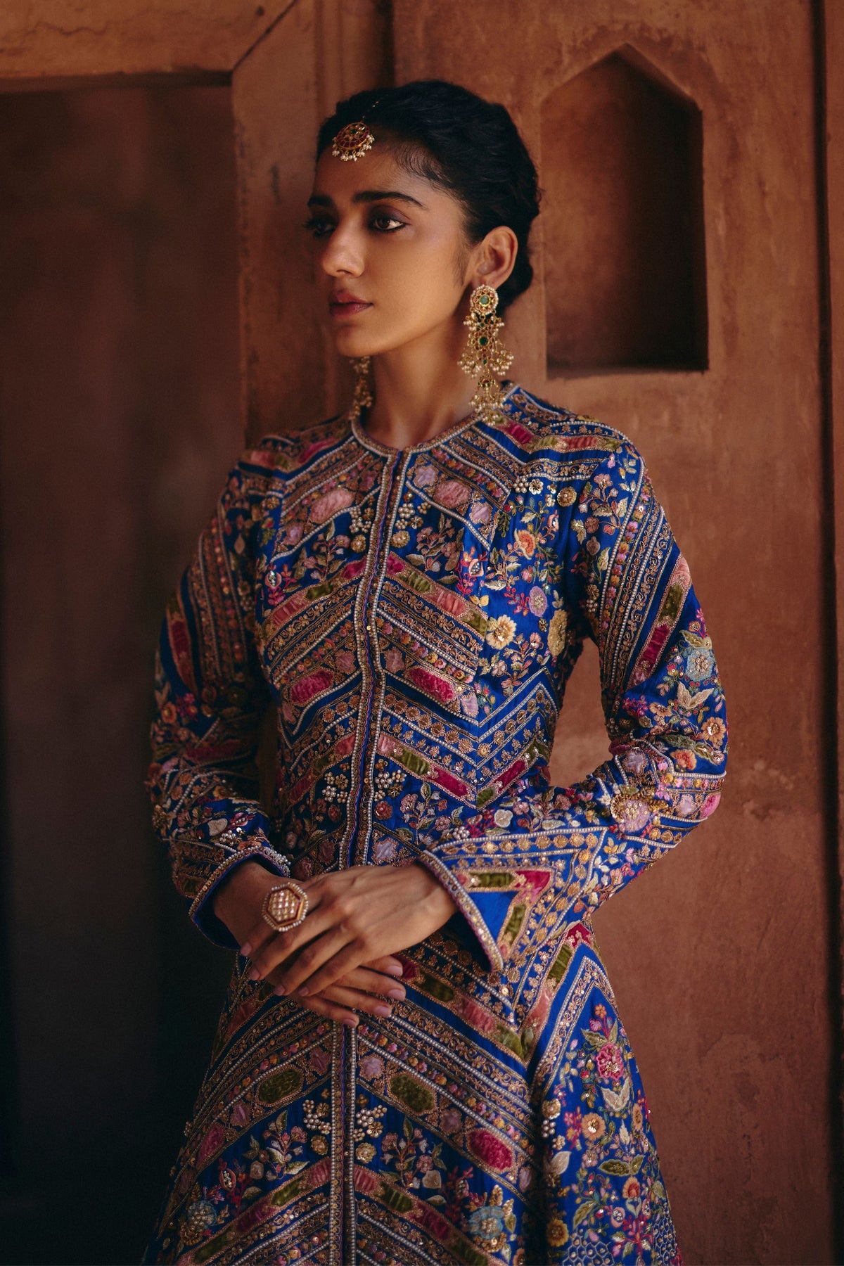 Aari Jacket Kalidar Set