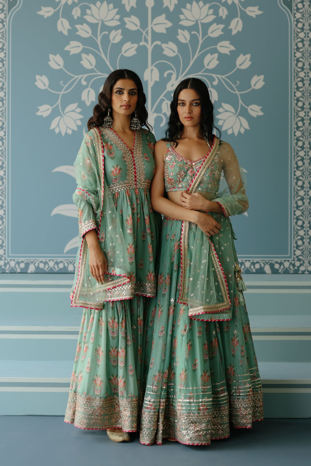 Mint Samiksha Peplum Sharara Set