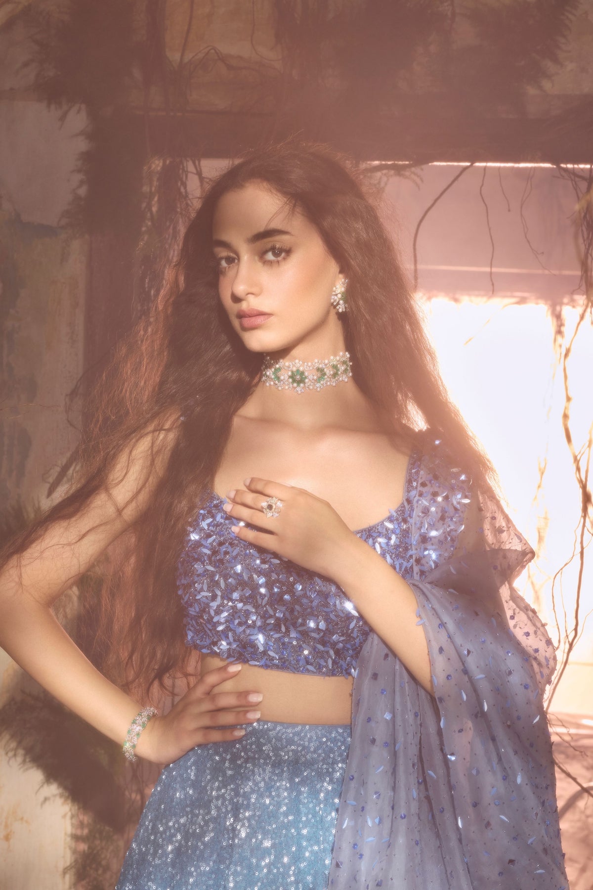 Ocean Starlight Lehenga Set