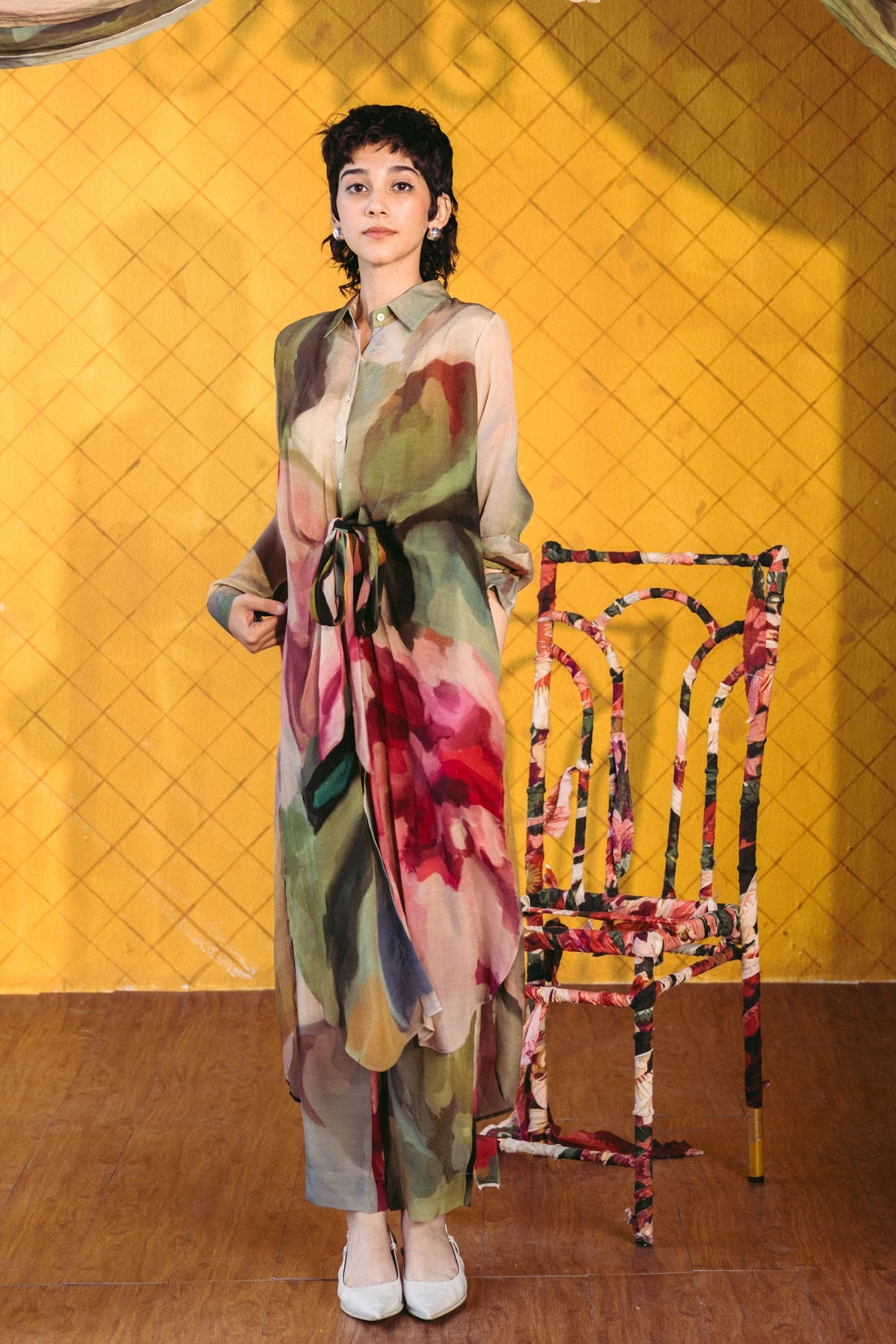 Tilly Wrap Kurta Set