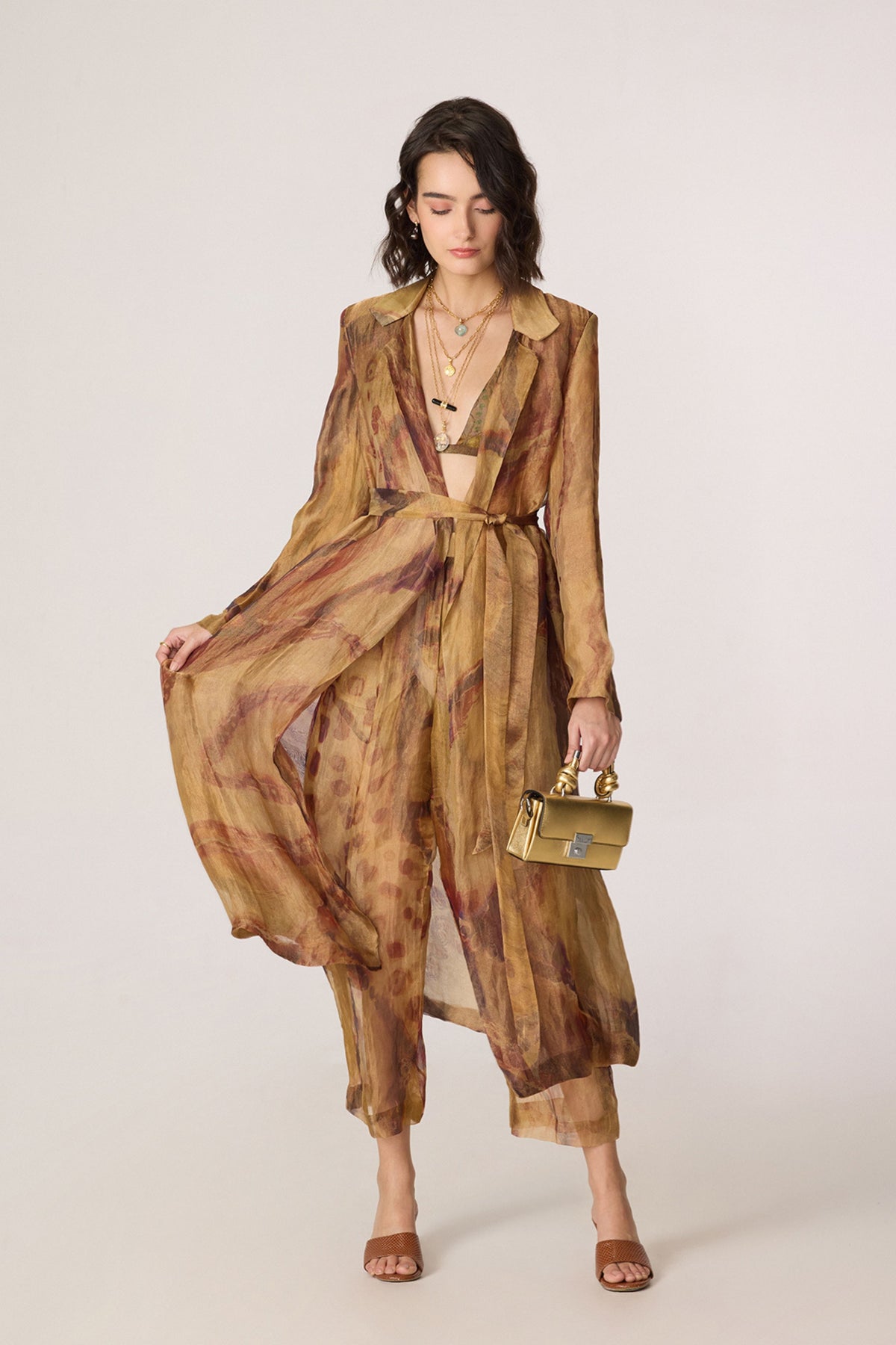 Vellora Trousers & Belena Trench Set