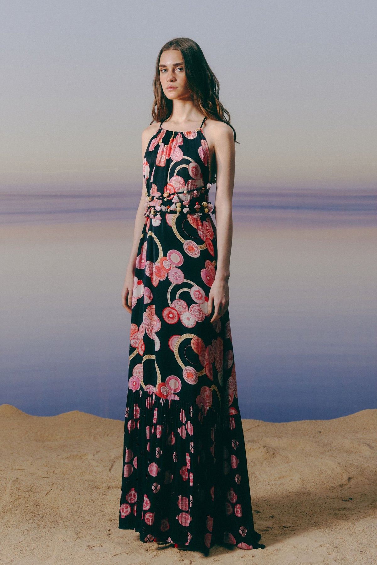 Pomegranate  Maxi Dress