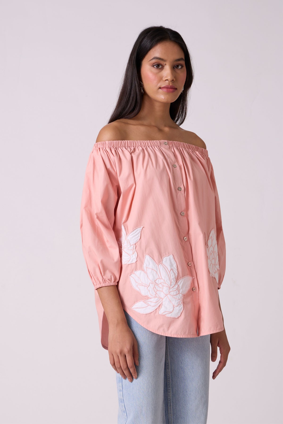 Phoebe Applique Pink Shirt