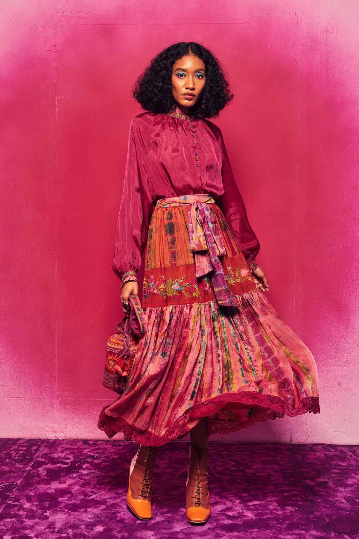 Fuschia Amala Skirt