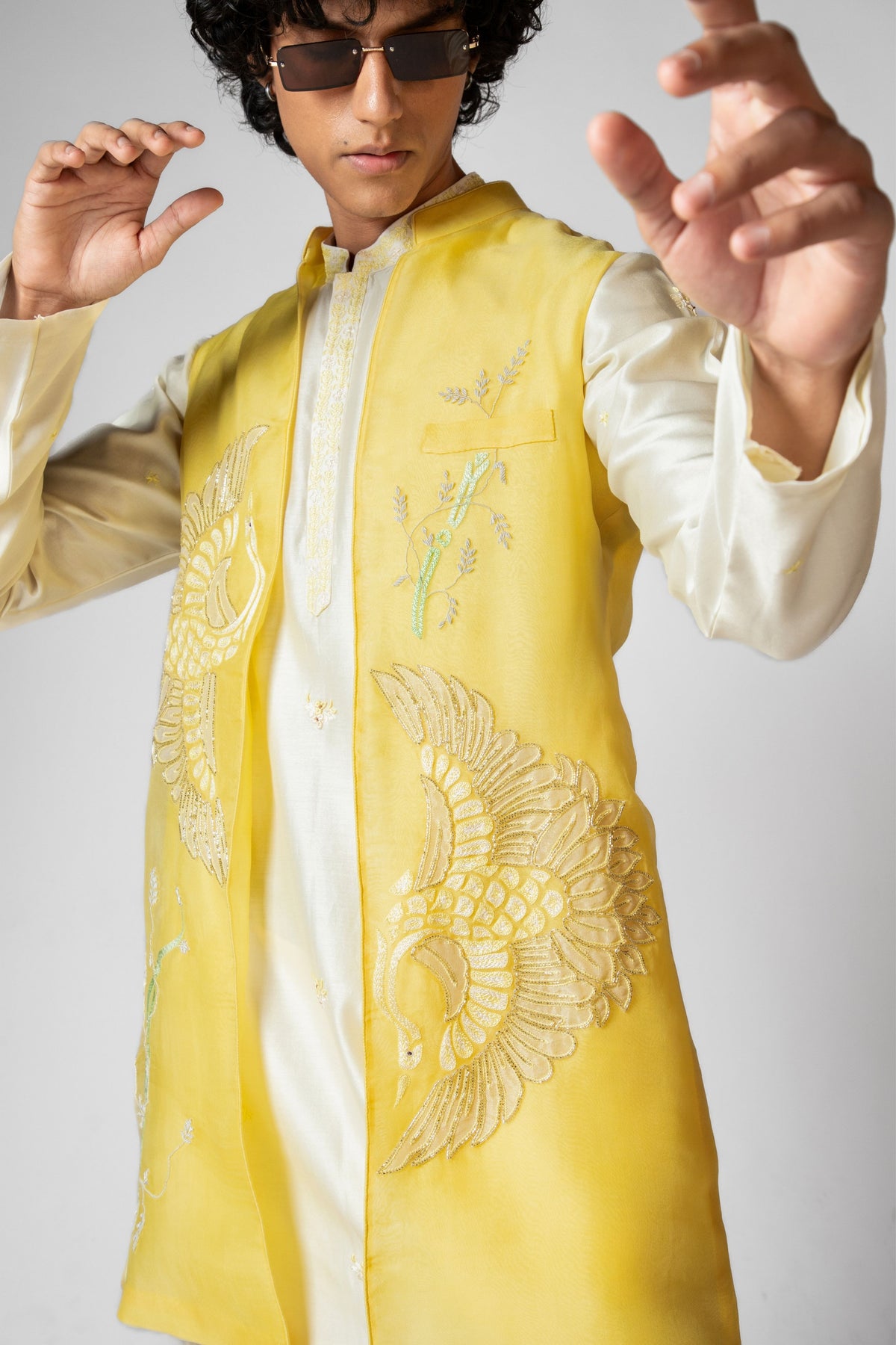 Flying Birds Kurta Set