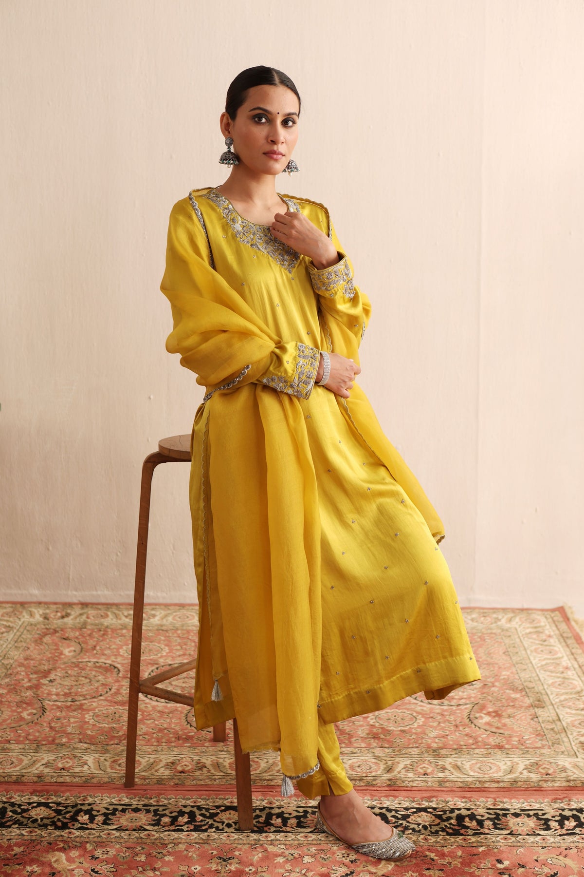 Lime Yellow Kurta Set