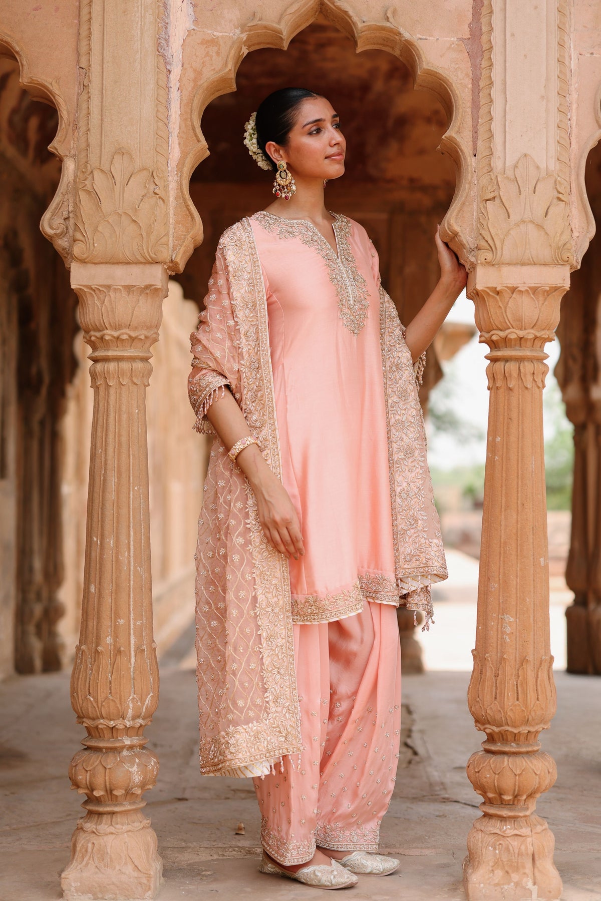 Maham Pink Short Kurta Set
