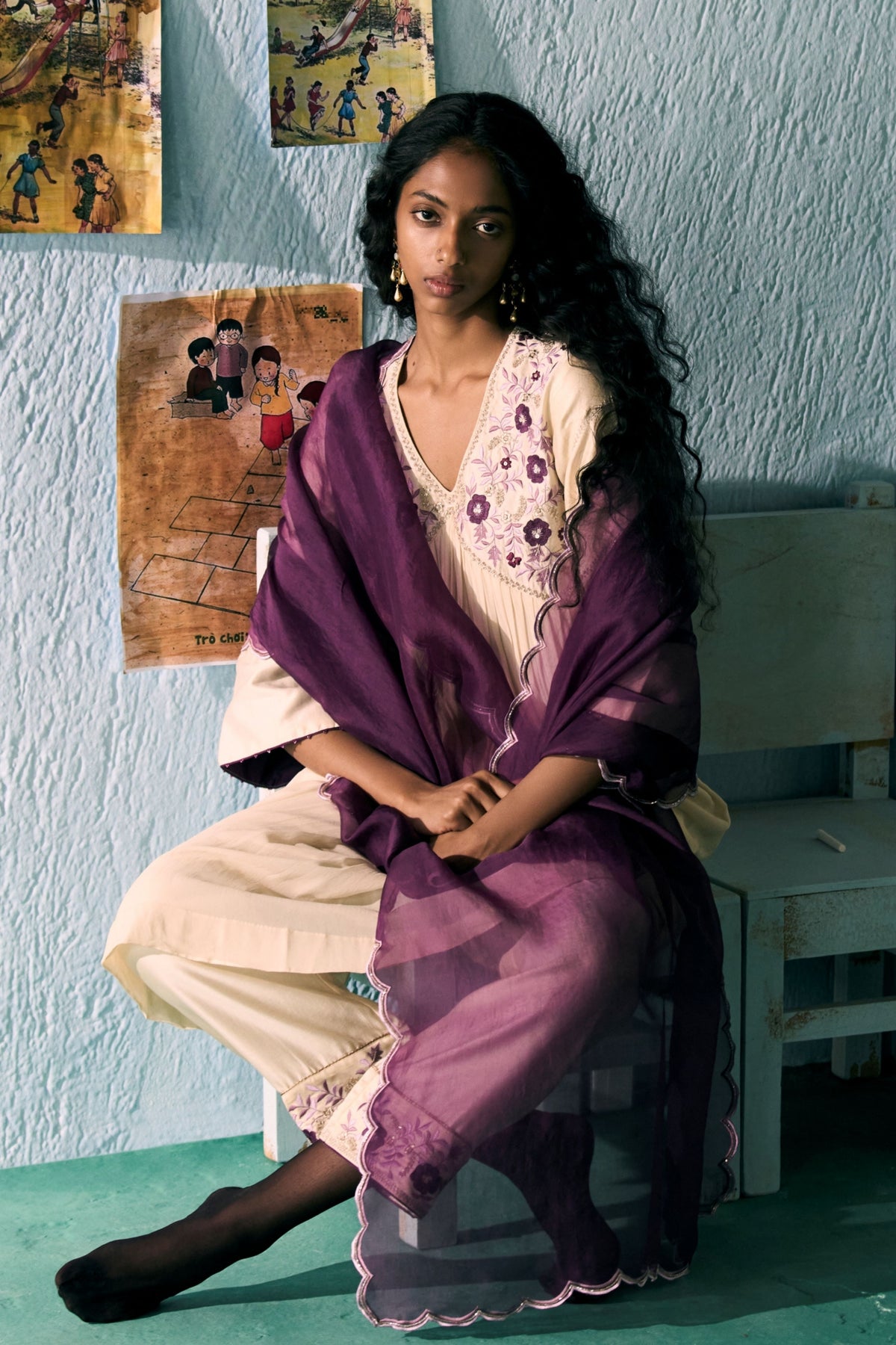 Cascade Kurta Set
