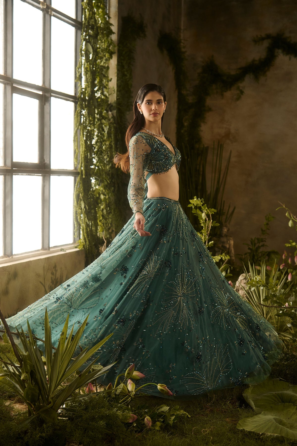Mystic Moss Lehenga Set