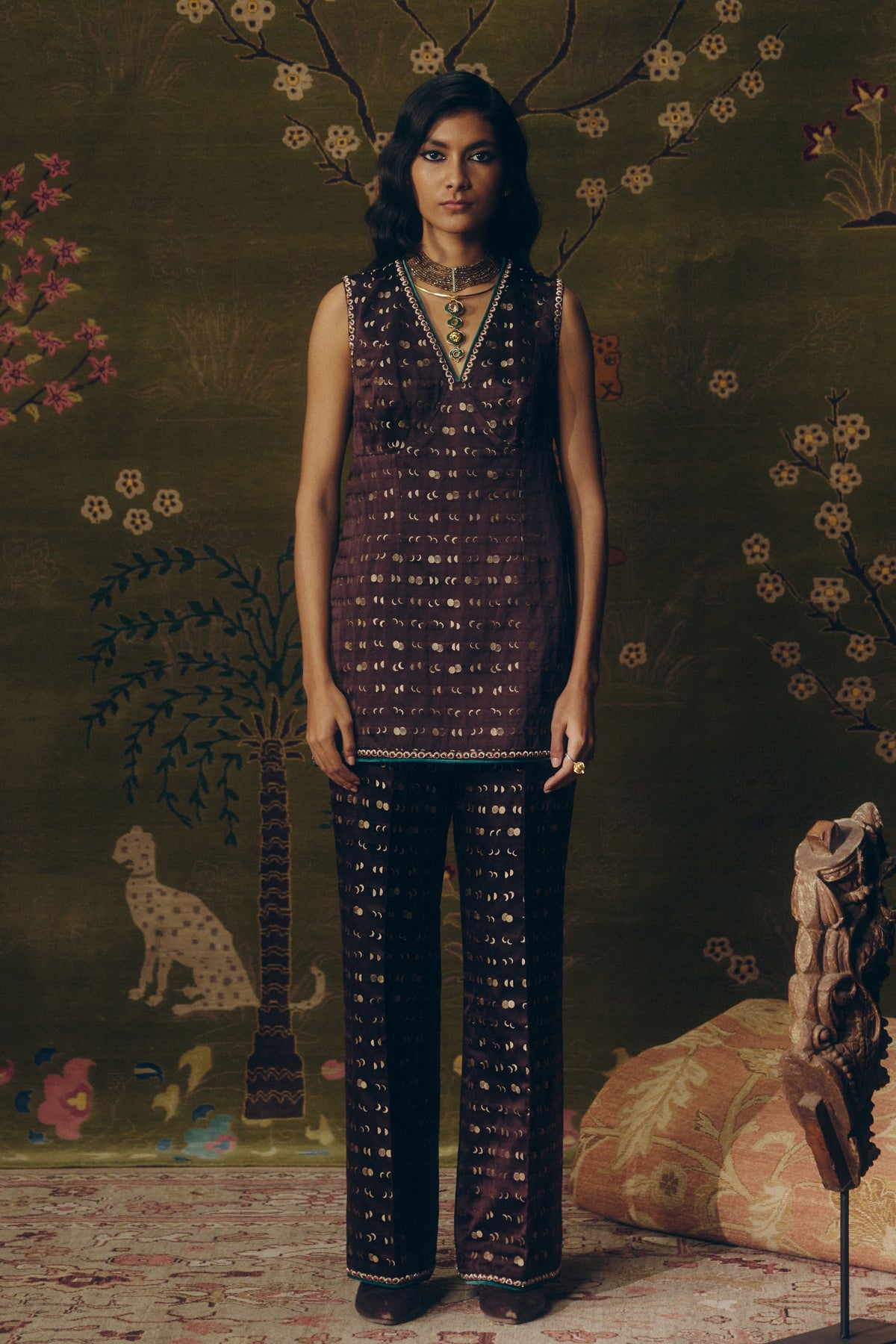 Mud Brown Tunic Set