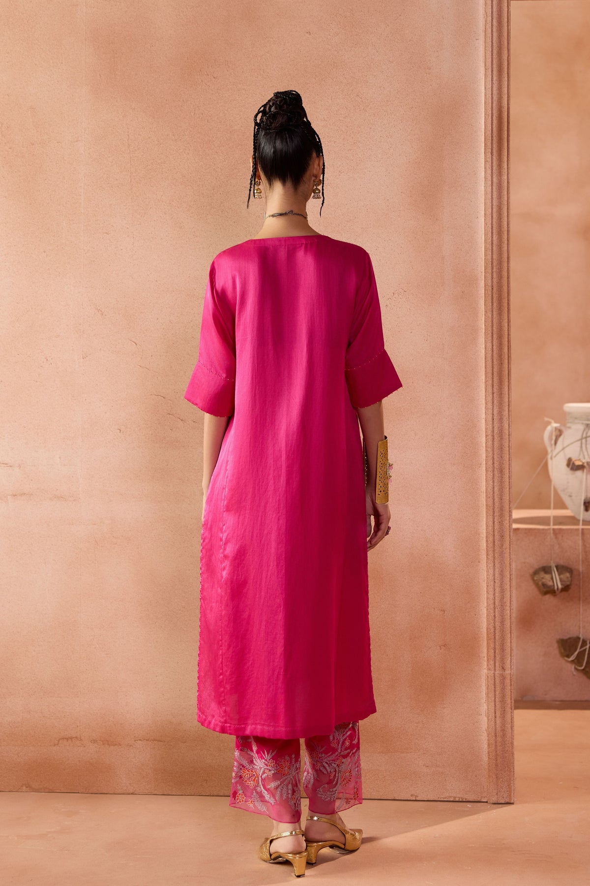 Fuchsia Kurta Set