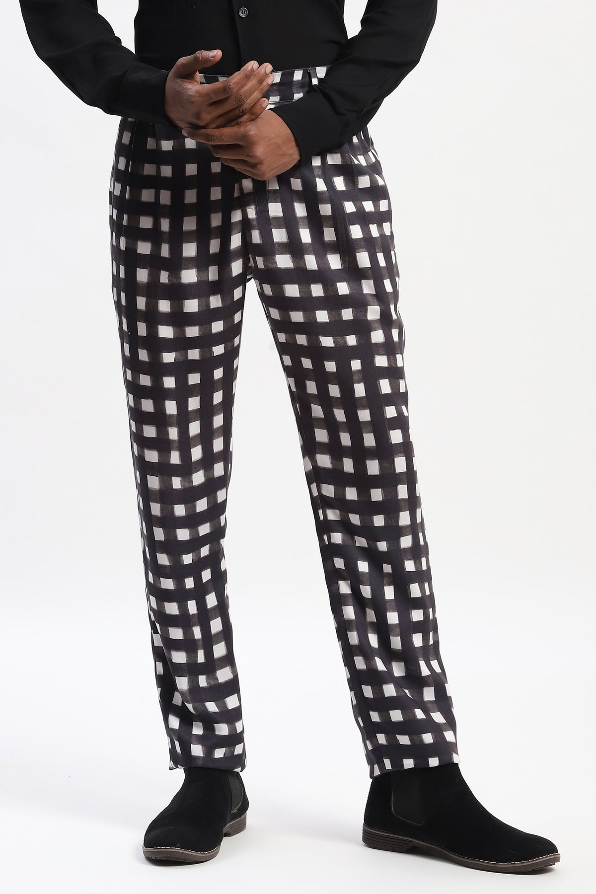 Watercolour Checks Trouser