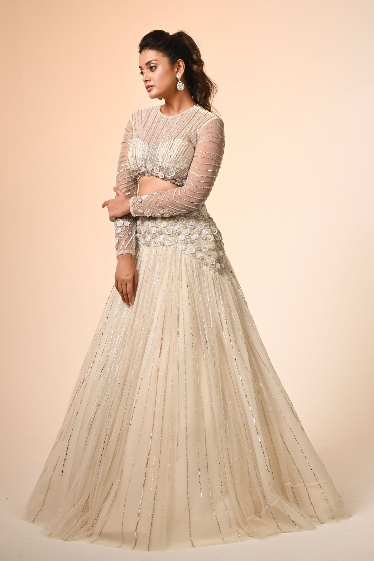 Floral Cascade Lehenga Set
