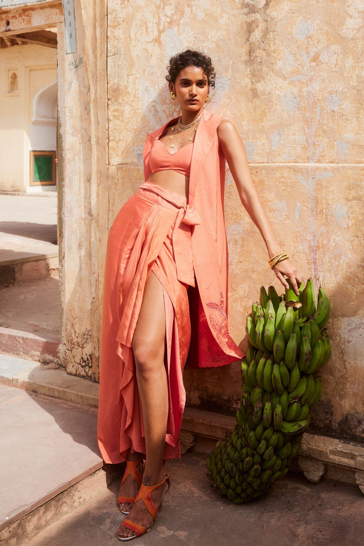 The Coral Chic Jacket Set