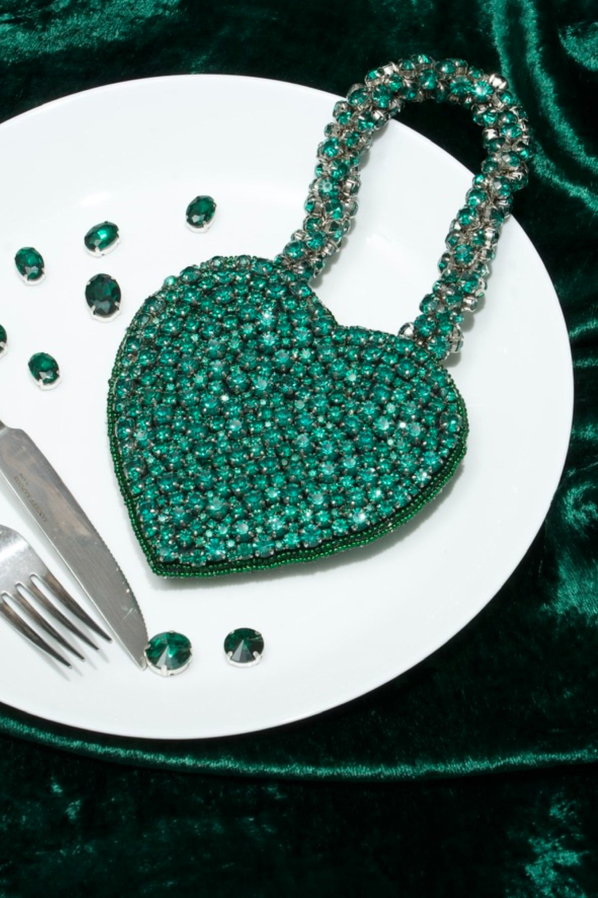 Heart Bag Emerald