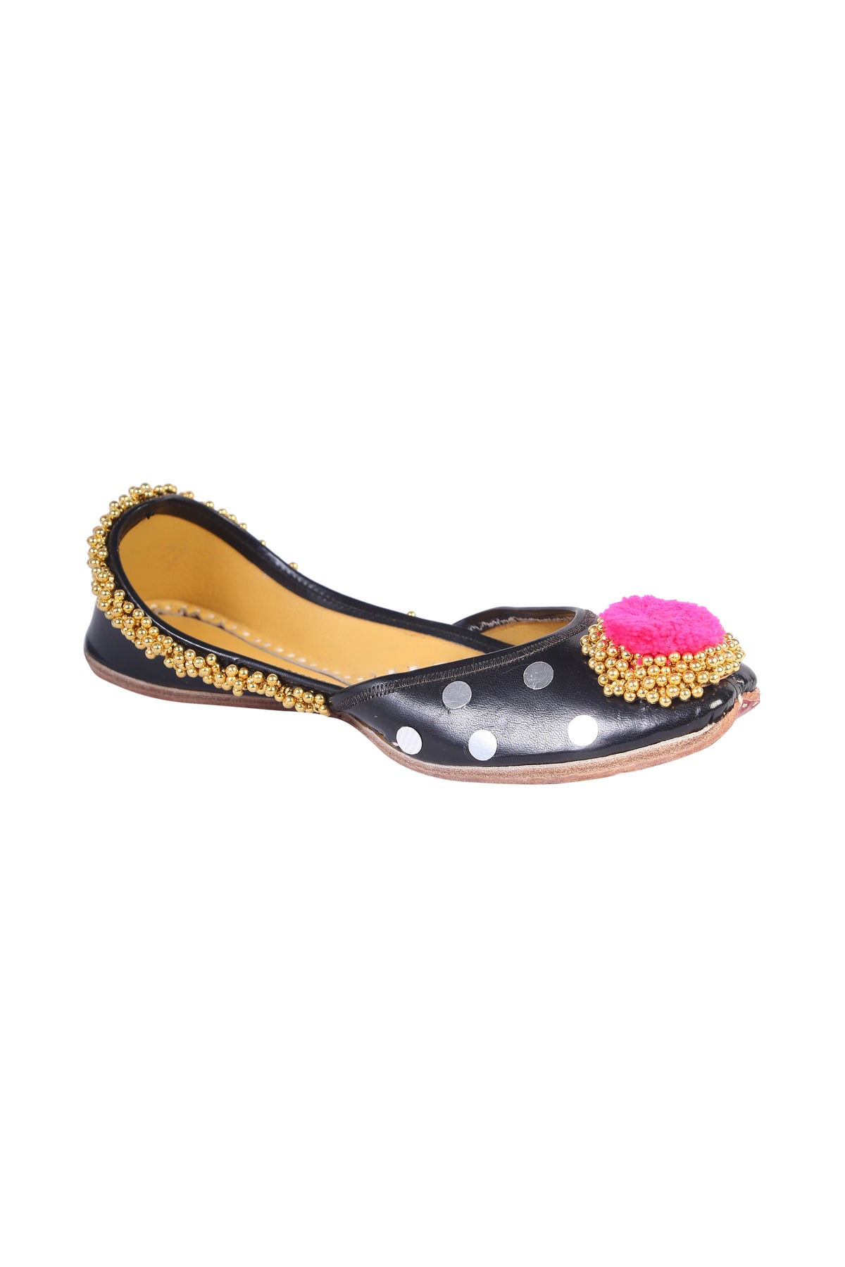 Pompom jutti in black