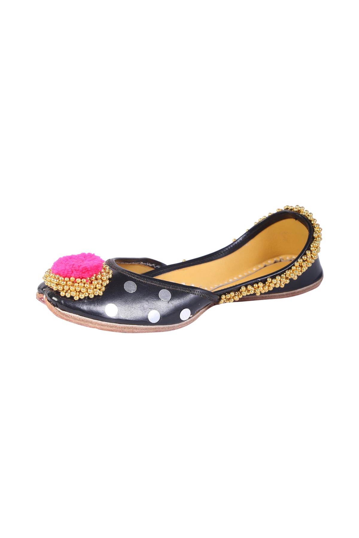 Pompom jutti in black