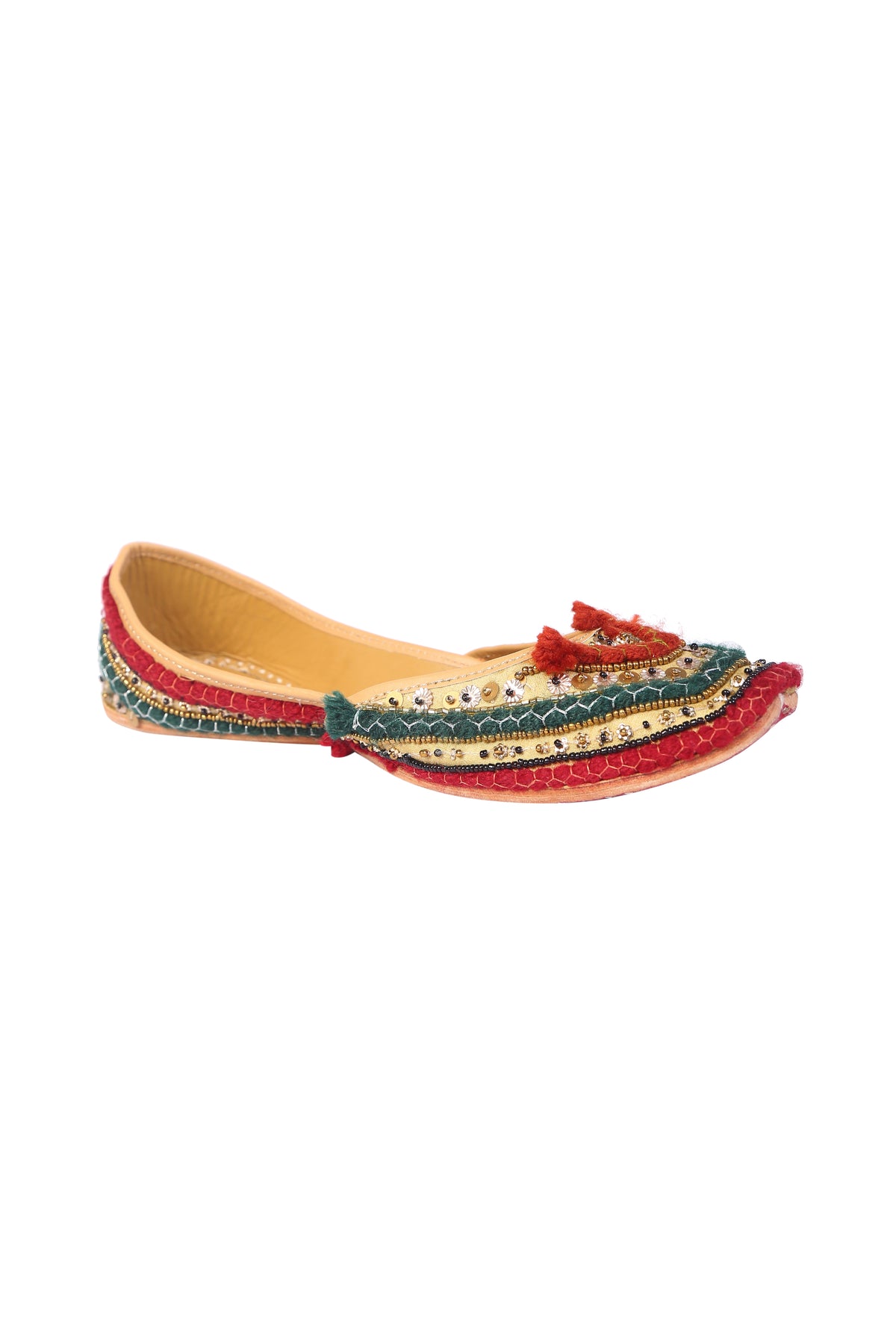 Multicolor  woolen thread jutti