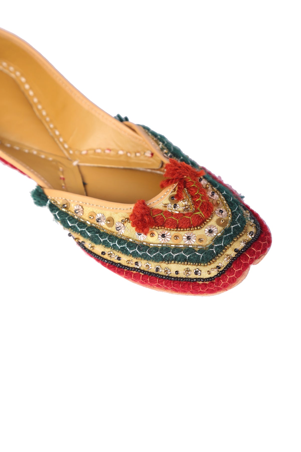 Multicolor  woolen thread jutti