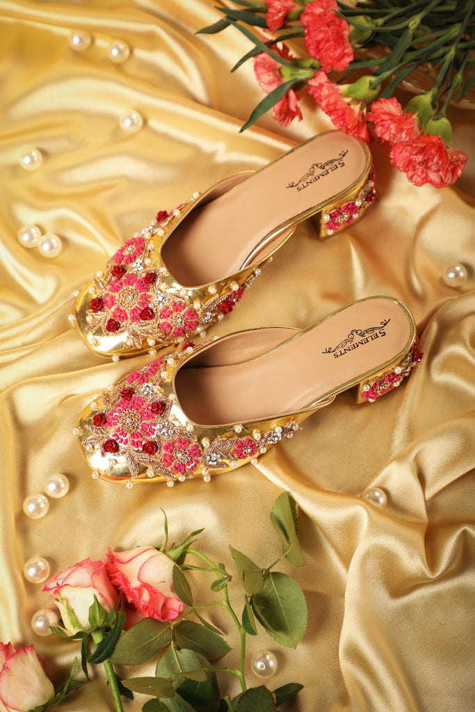 Wedding Sandal Dulhan Sandal Flat Rush Footwear Fancy Stone Bridal