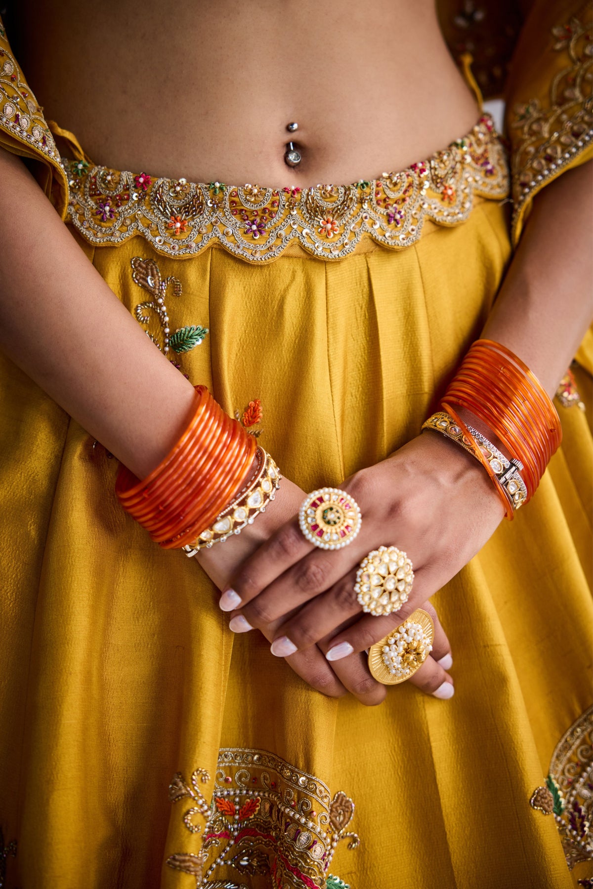 Spectra Yellow Lehenga Set